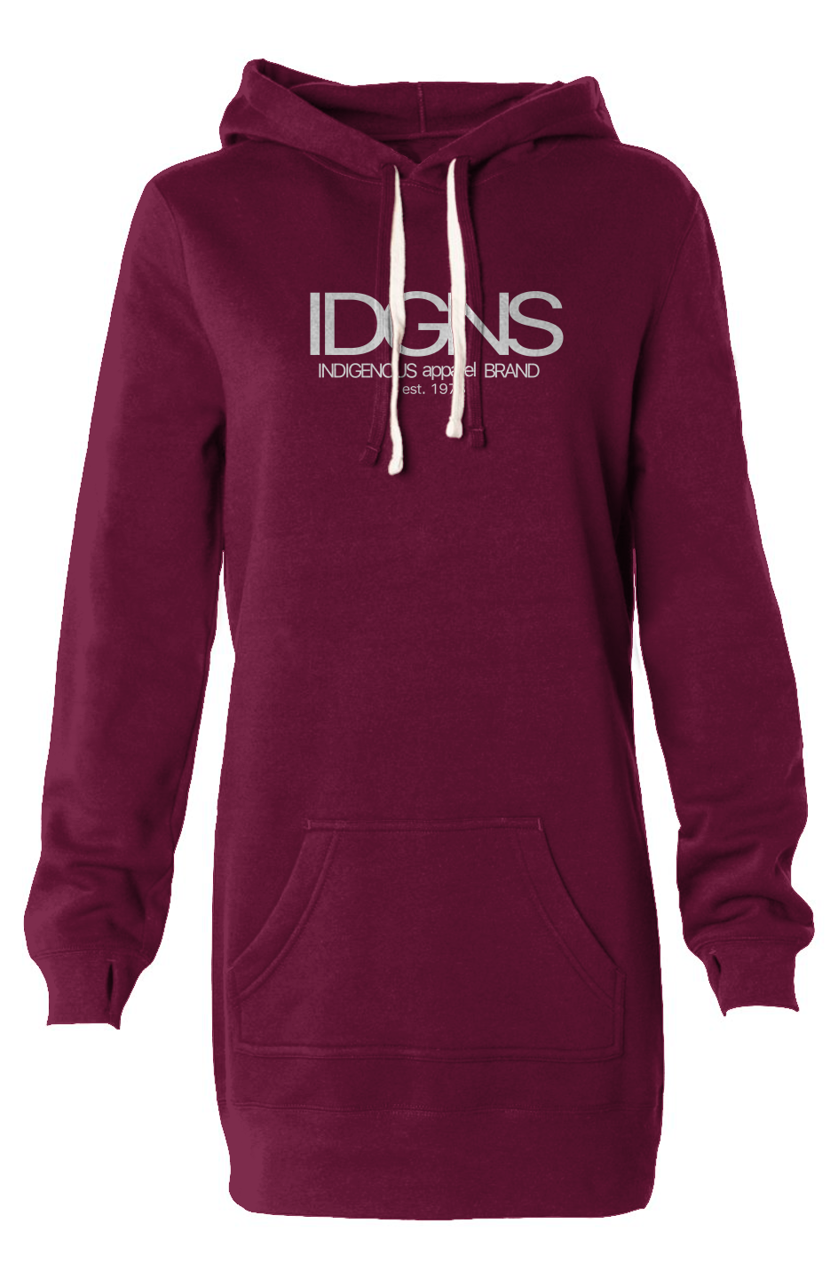 IDGNS Hooded Sweatshirt Dress