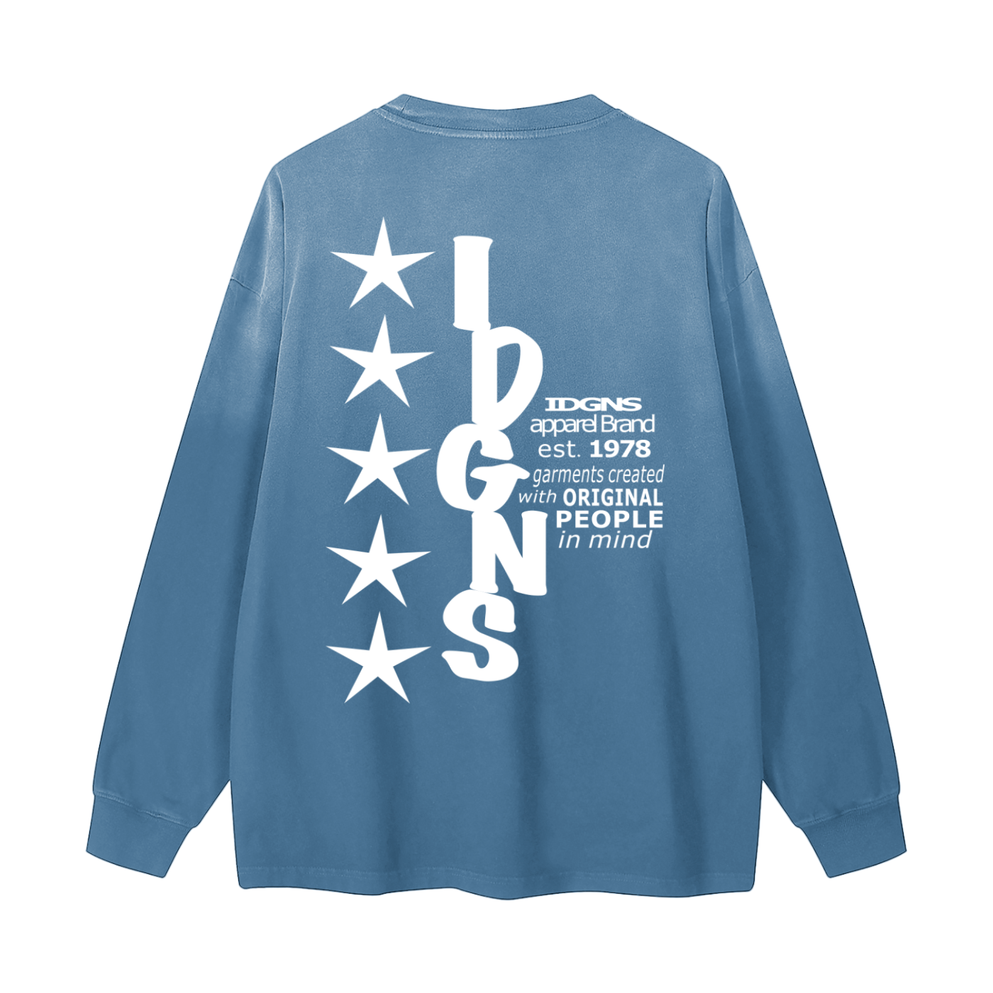 IDGNS TRADITION Gradient Washed Long Sleeve T-Shirt ODMPOD