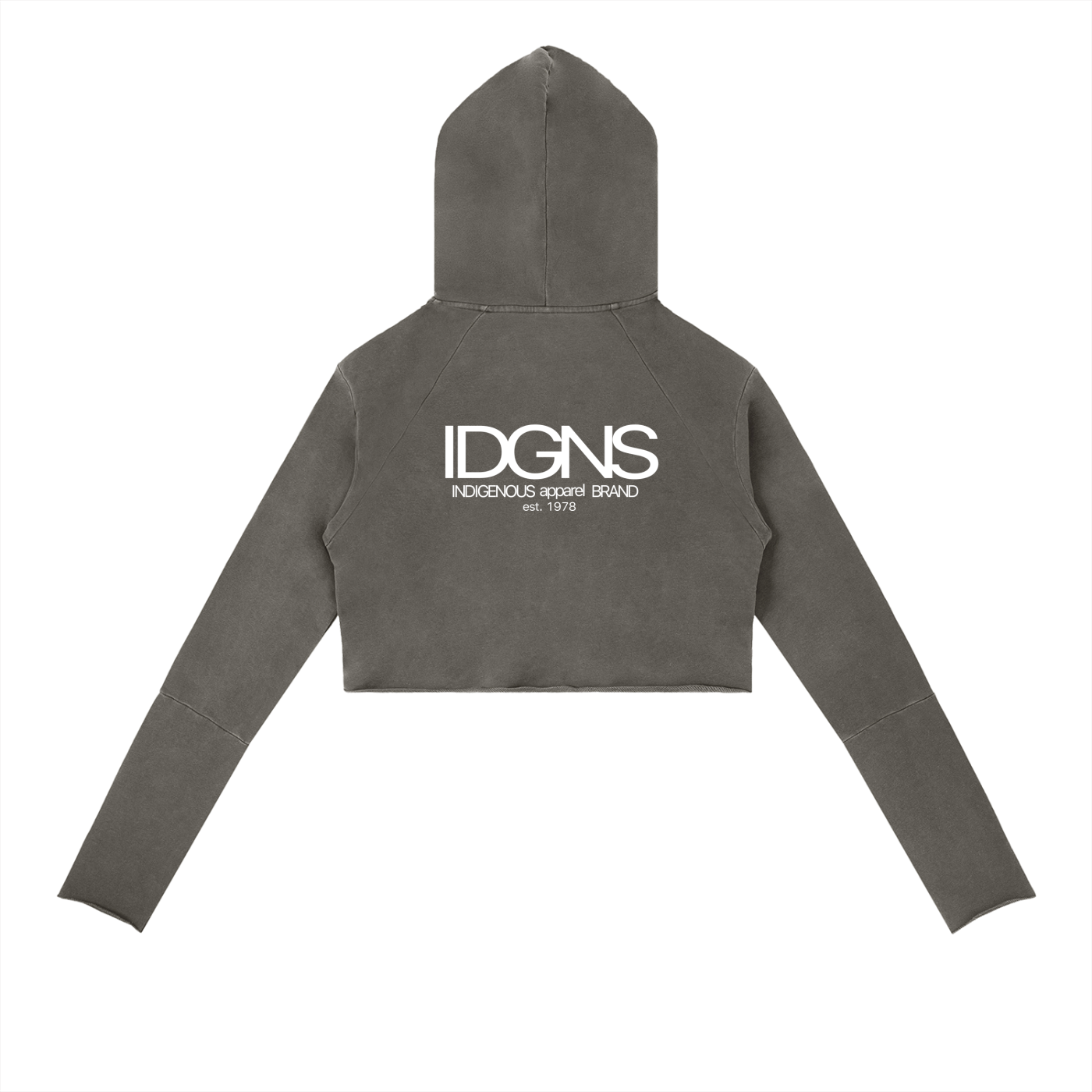 IDGNS WOMEN'S Vintage Washed Raw Edge Hoodie ODMPOD