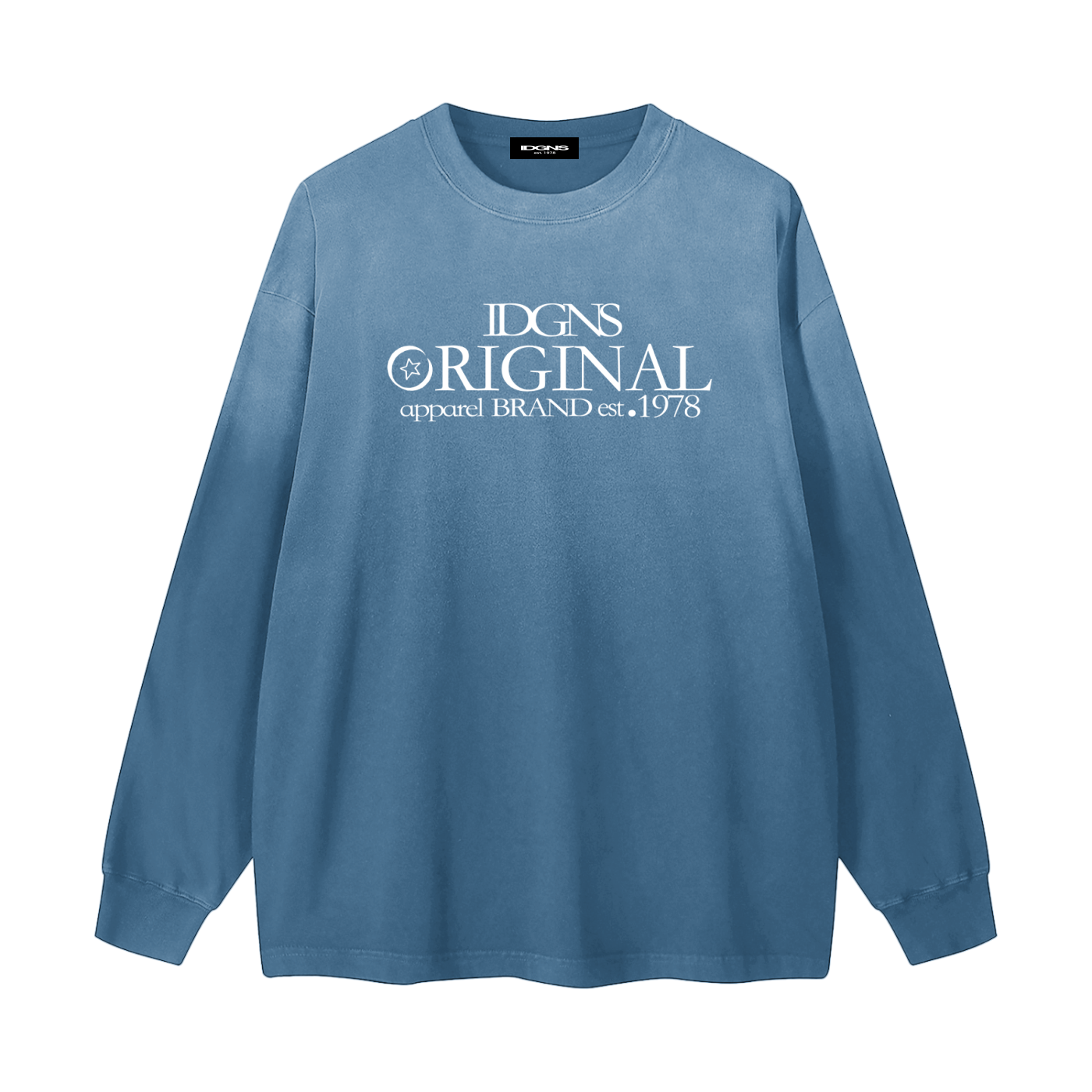 IDGNS TRADITION Gradient Washed Long Sleeve T-Shirt ODMPOD