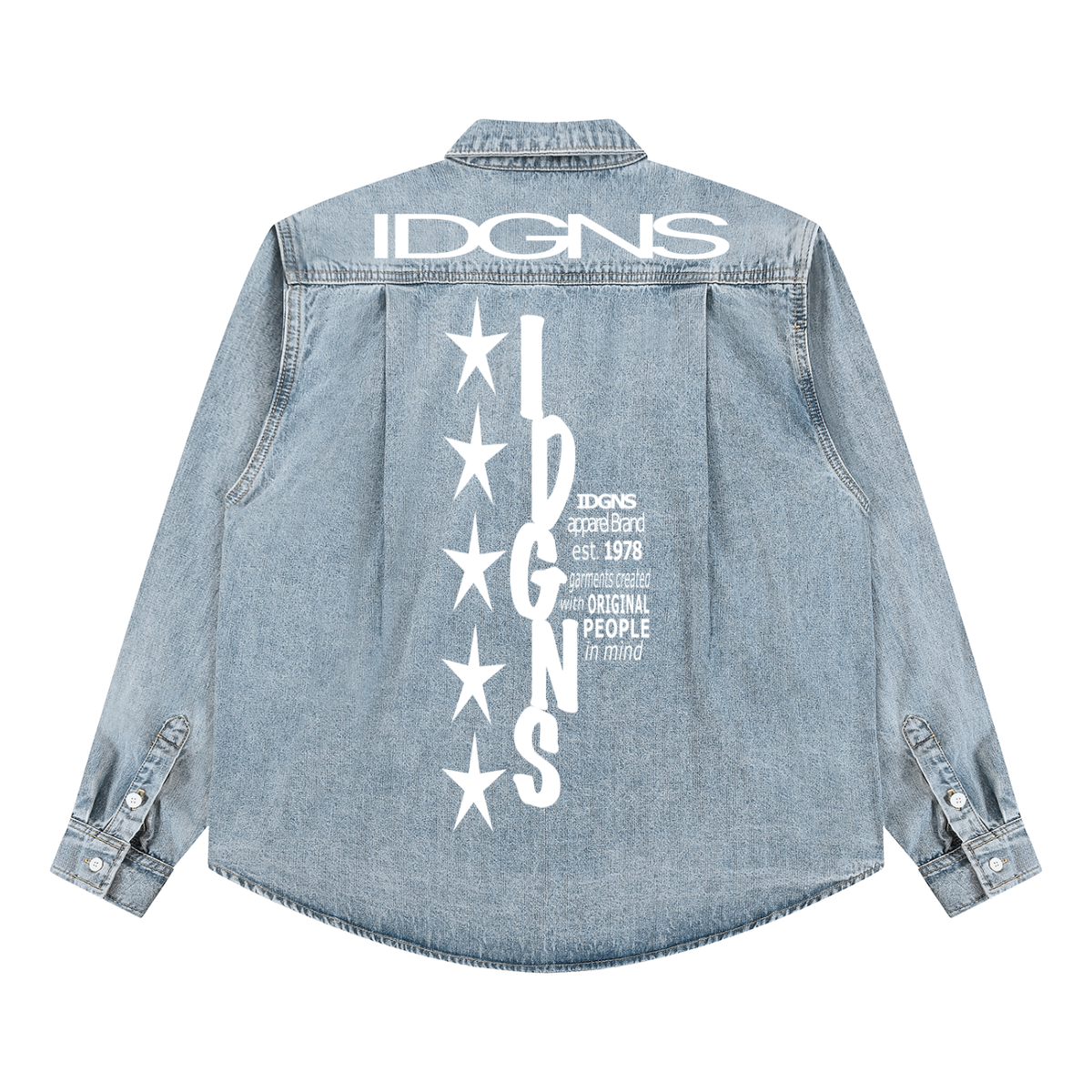 IDGNS Vintage Wash Denim Shirt