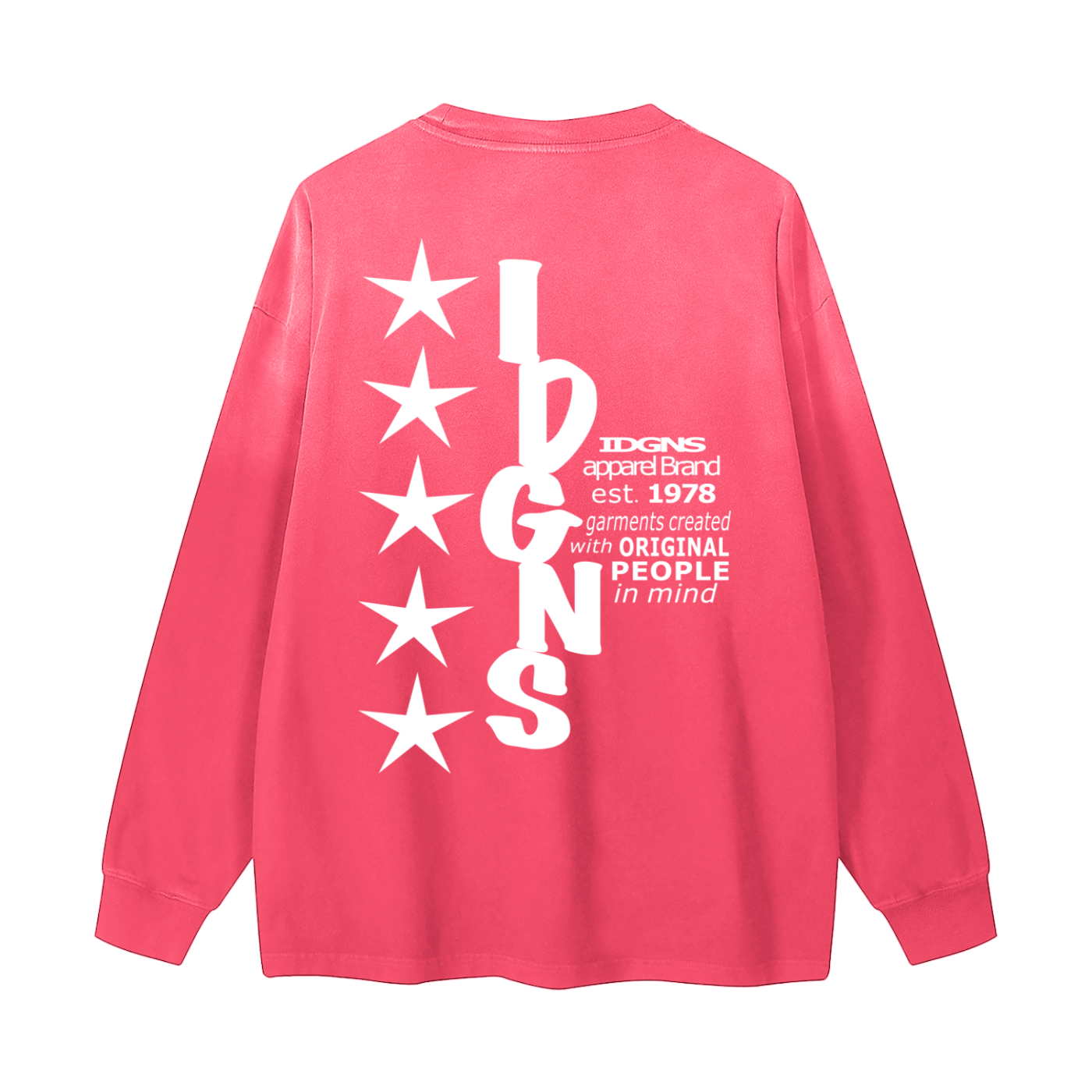 IDGNS TRADITION Gradient Washed Long Sleeve T-Shirt ODMPOD