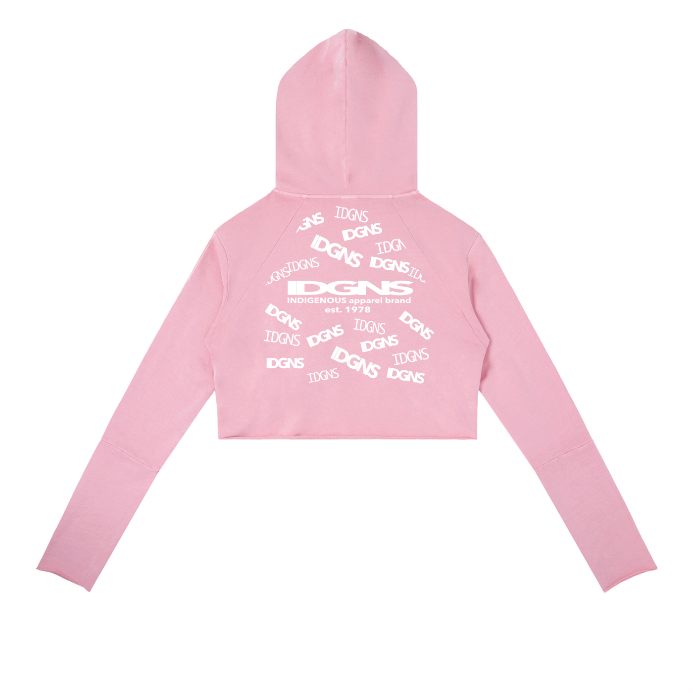 IDGNS Original Woman 2026 Vintage Washed Raw Edge Hoodie IDGNS