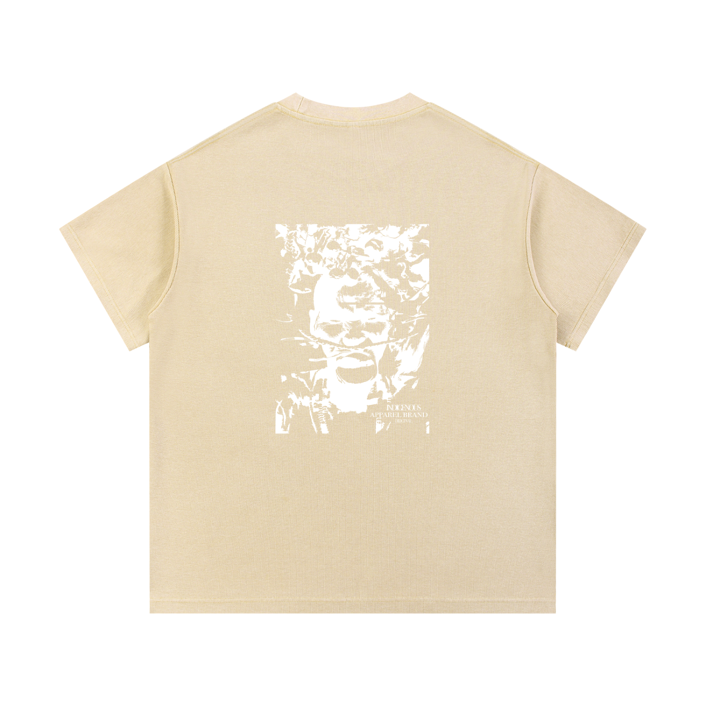 IDGNS Unisex Mineral Wash Waffle Knit T-Shirt IDGNS