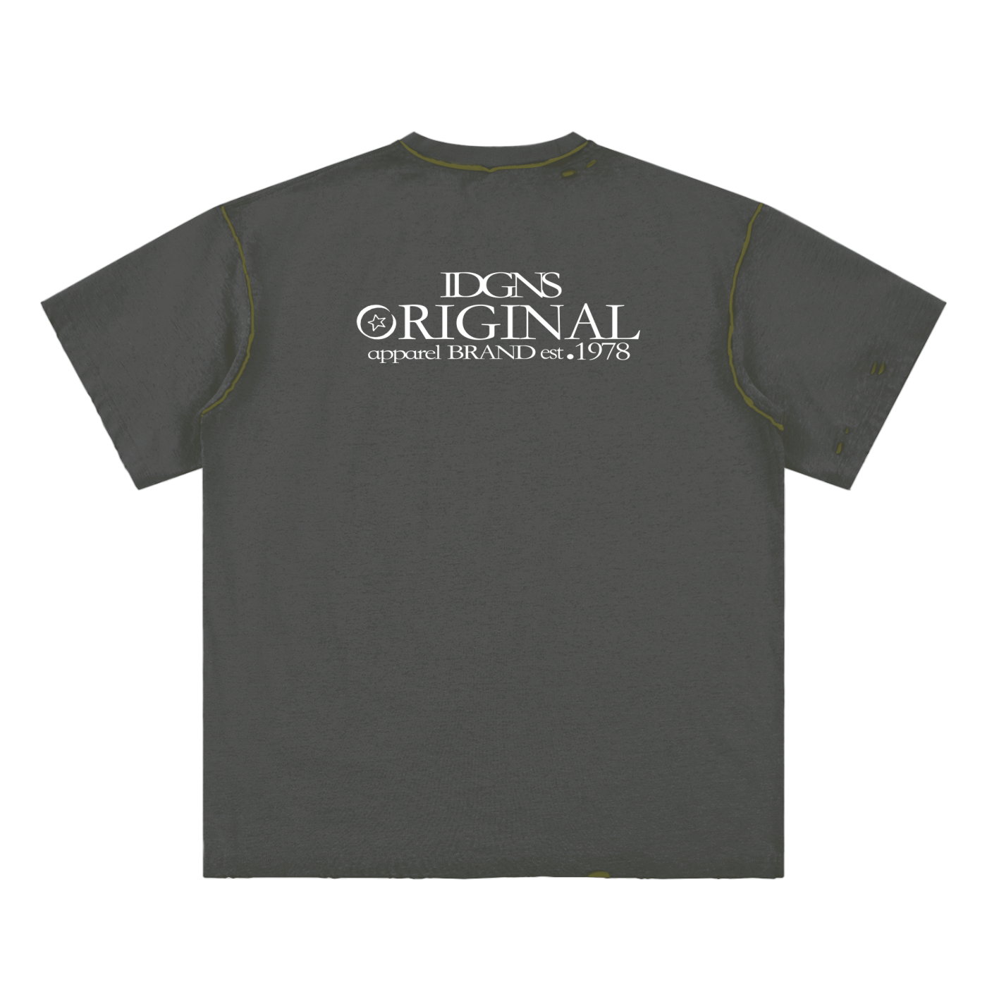 IDGNS 2026 INDIGENOUS WORLD Graphic Hand-frayed Reversible T-shirt IDGNS