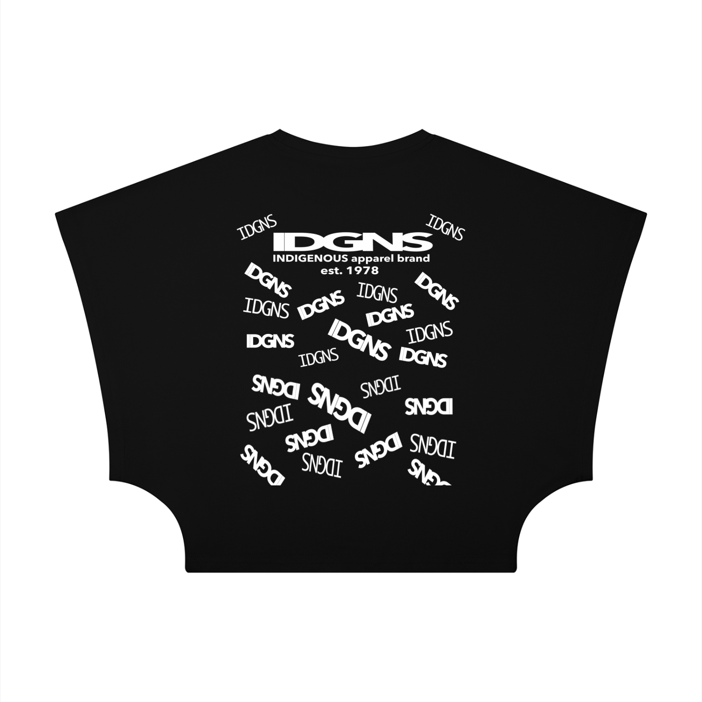 IDGNS Women's Cropped Dolman T-Shirt IDGNS