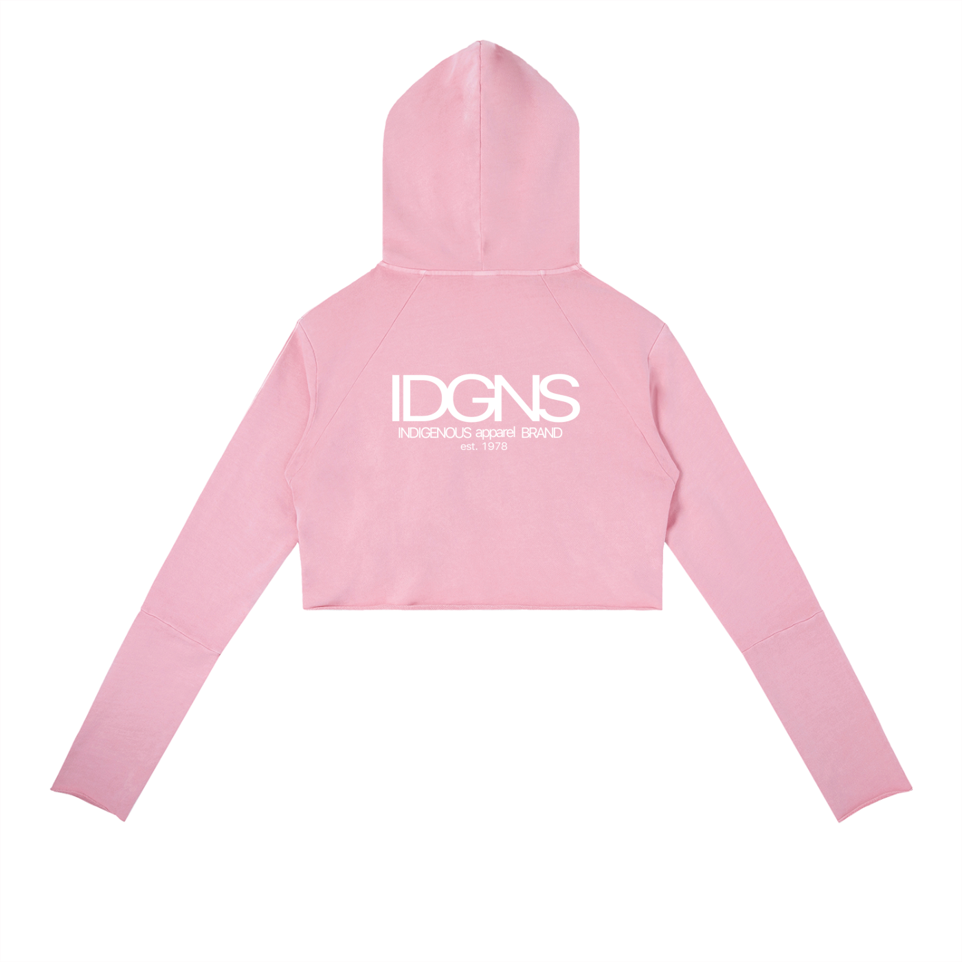 IDGNS WOMEN'S Vintage Washed Raw Edge Hoodie ODMPOD