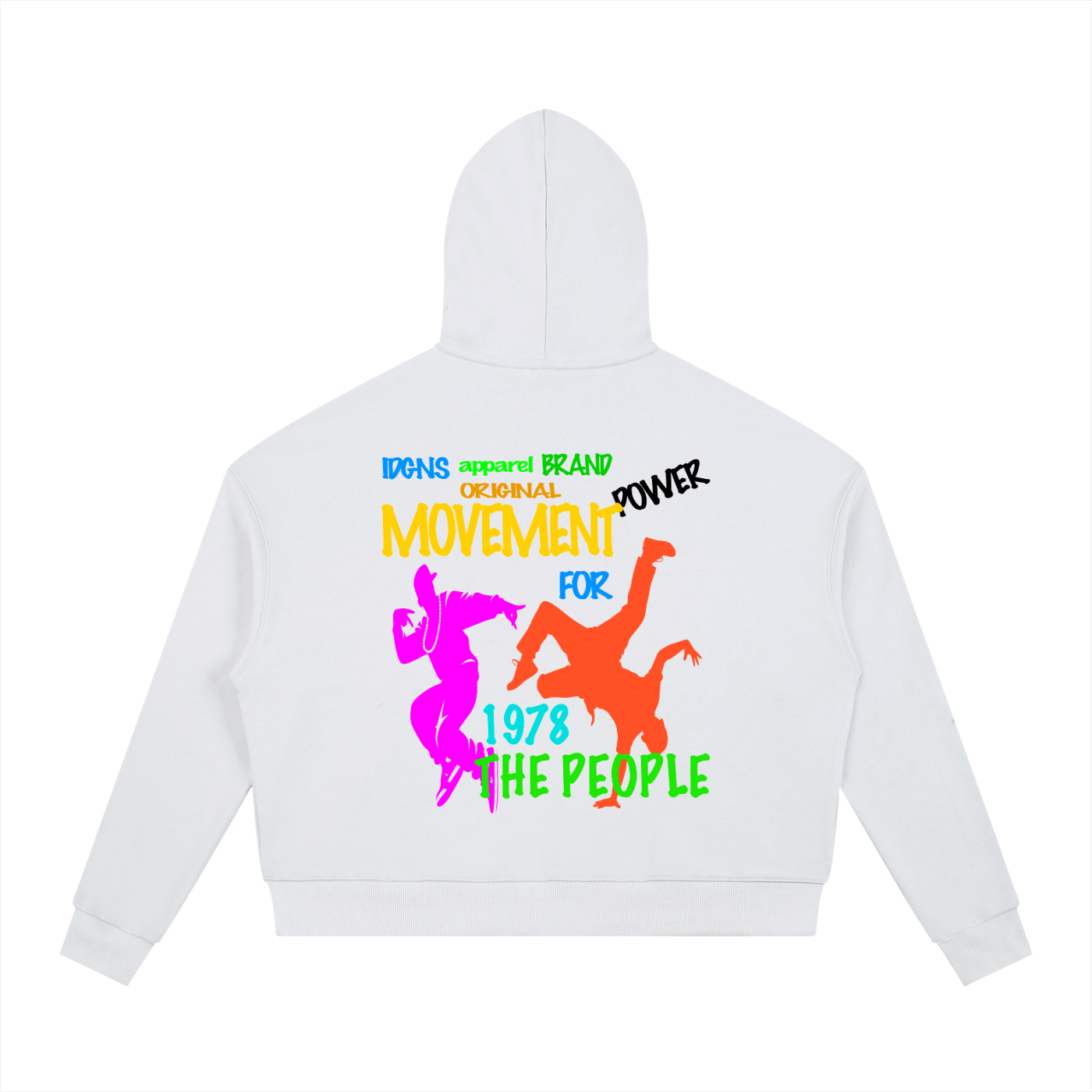 IDGNS For the People Contrast Drawstring Hoodie IDGNS