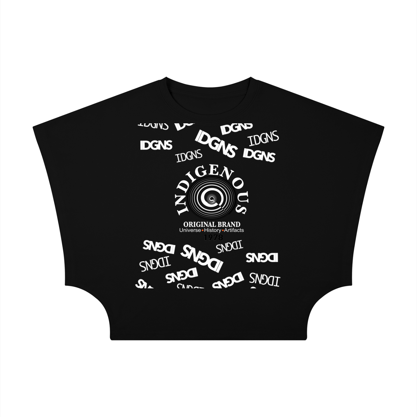 IDGNS Women's Cropped Dolman T-Shirt IDGNS