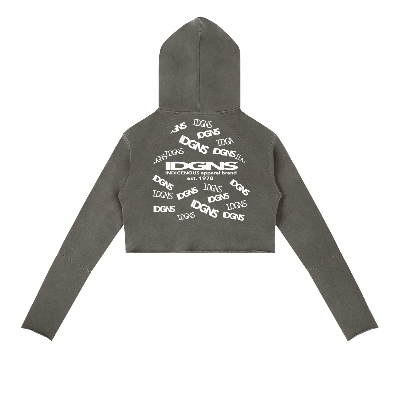 IDGNS Original Woman 2026 Vintage Washed Raw Edge Hoodie IDGNS