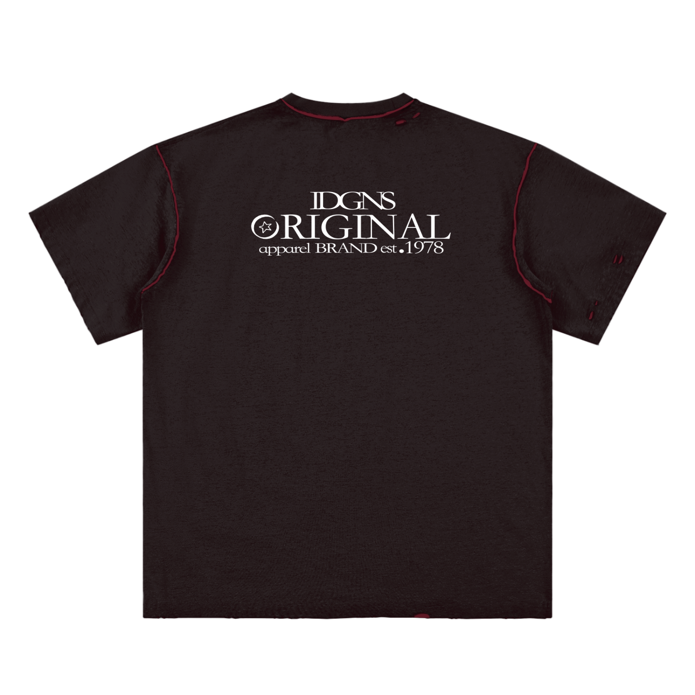 IDGNS 2026 INDIGENOUS WORLD Graphic Hand-frayed Reversible T-shirt IDGNS