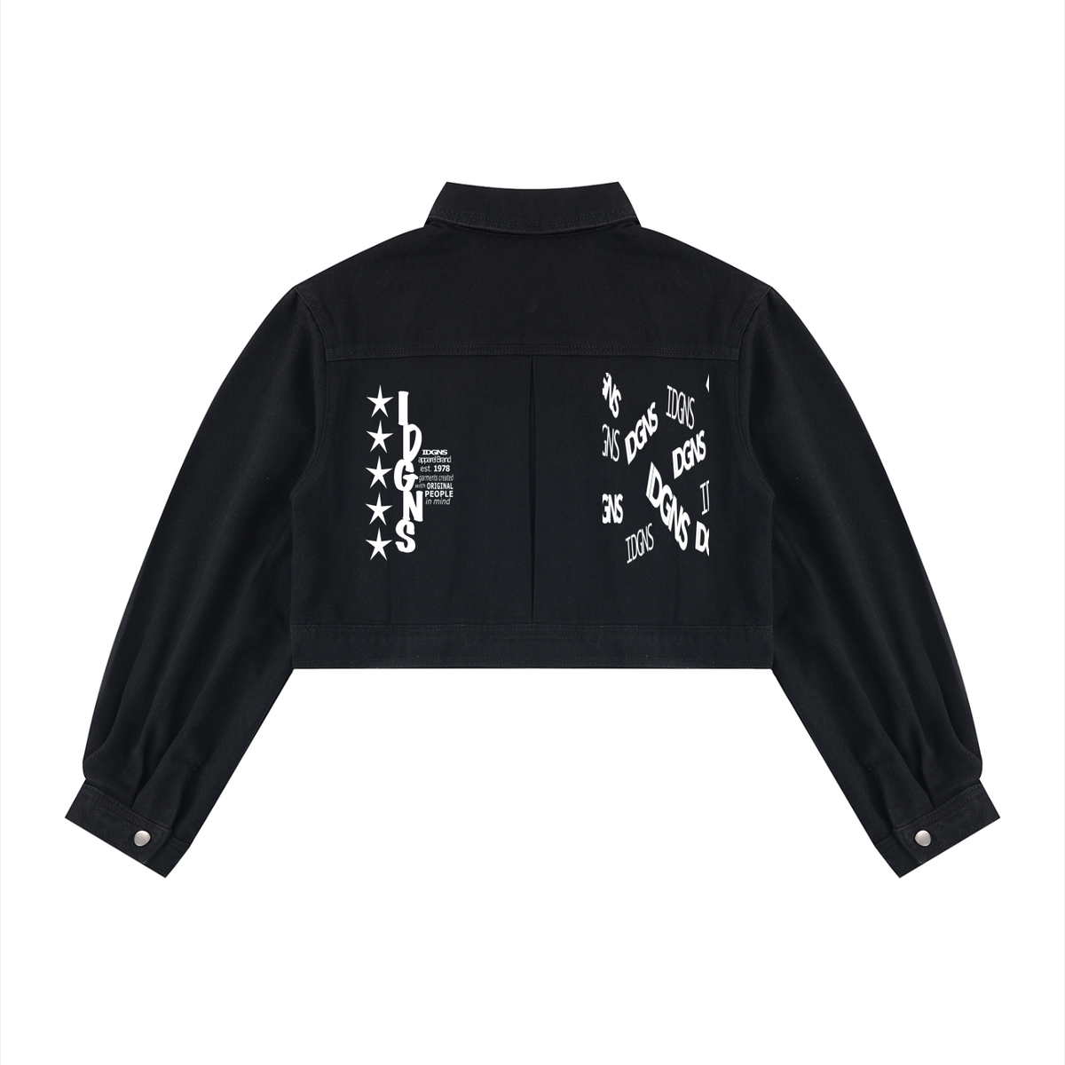 IDGNS Women’s Crop Denim Jacket