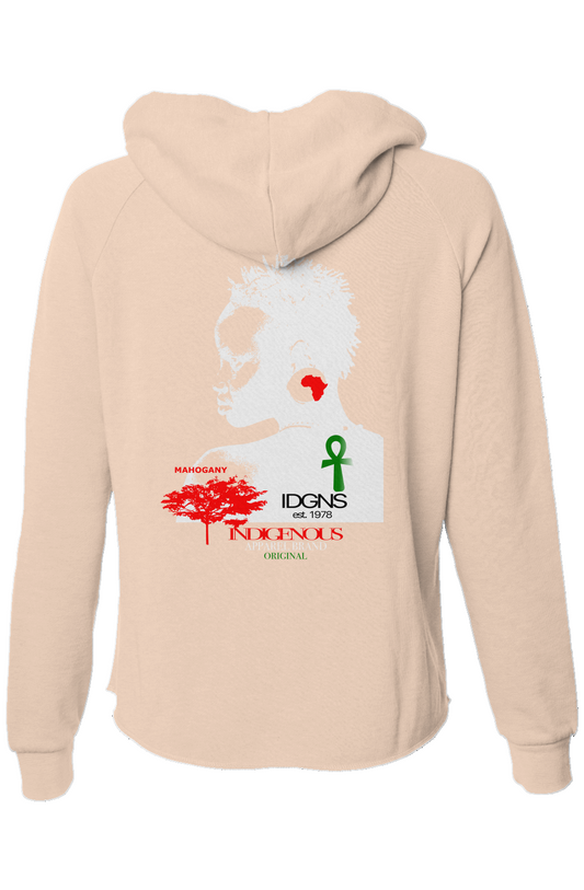 Womens Lightweight Wash Zip Hoodie
