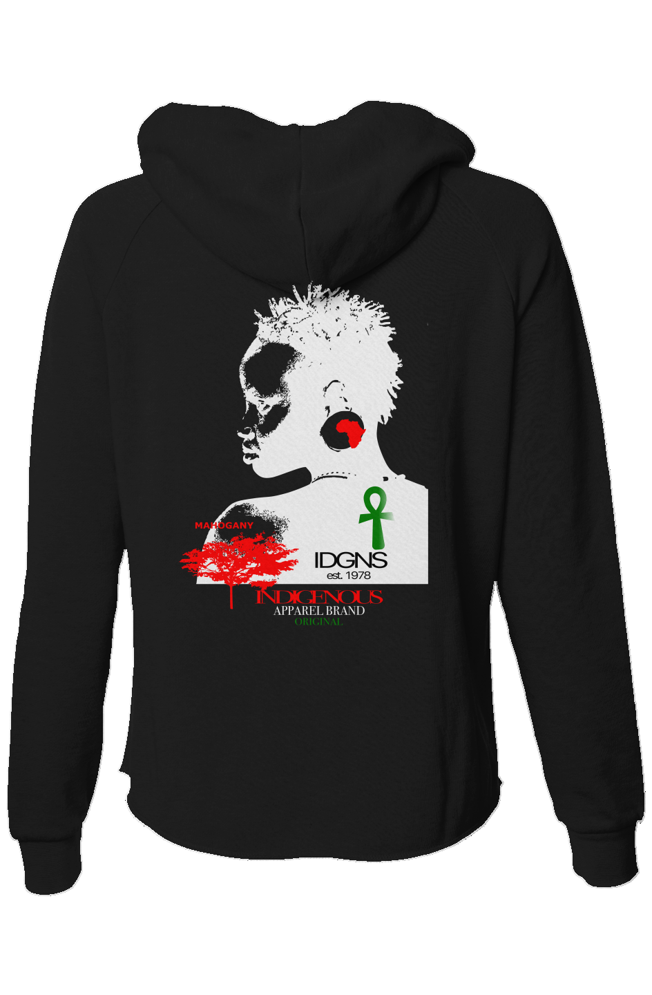 Womens Lightweight Wash Zip Hoodie