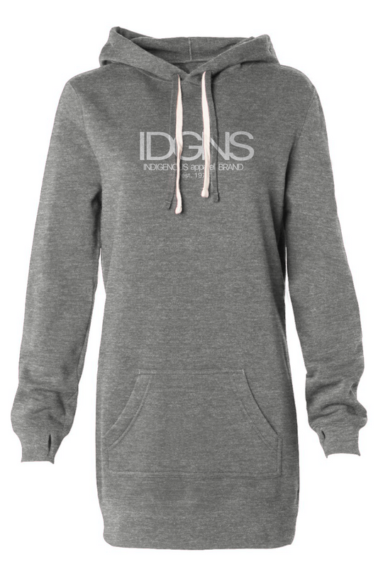 IDGNS Hooded Sweatshirt Dress