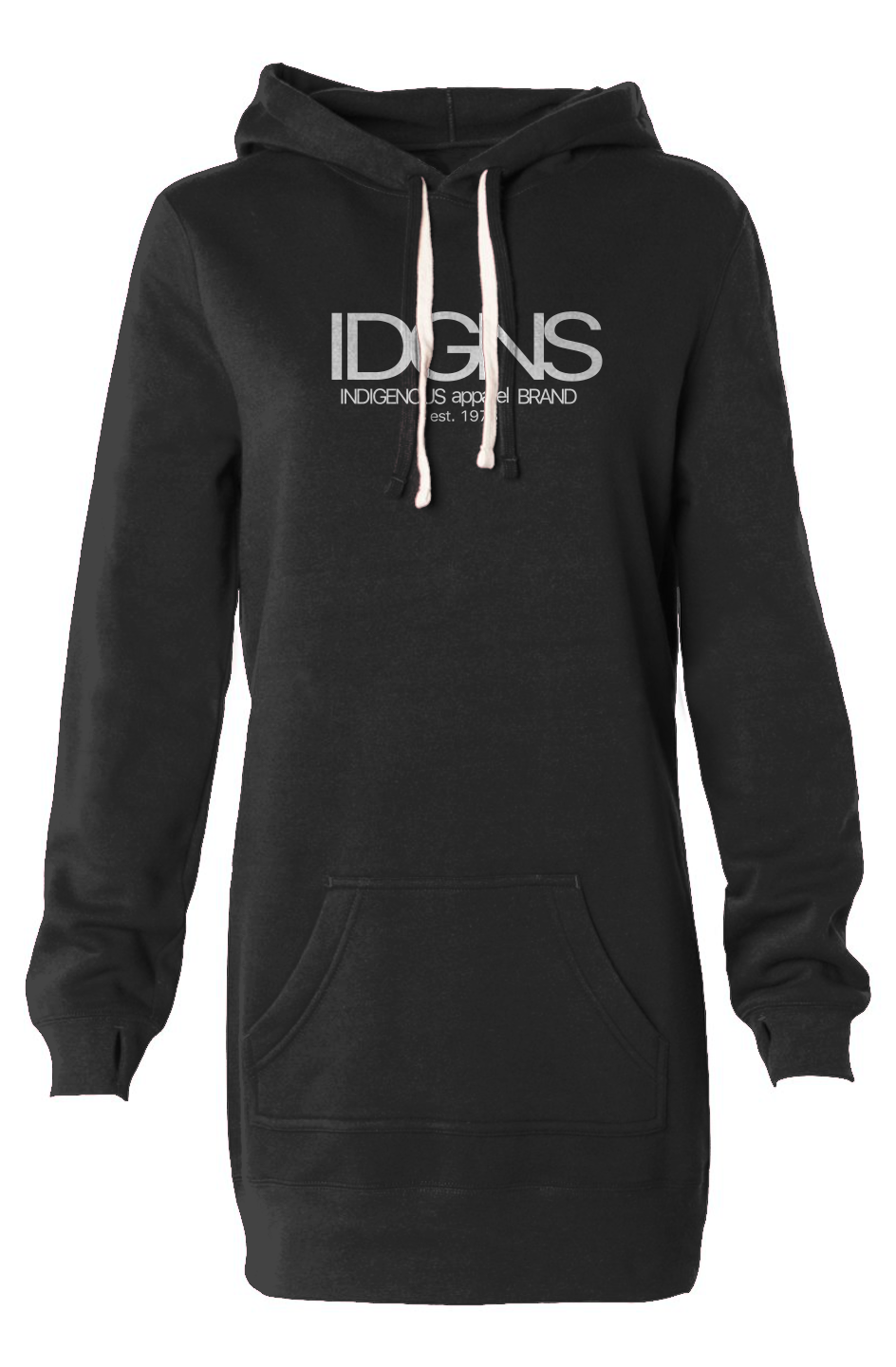IDGNS Hooded Sweatshirt Dress