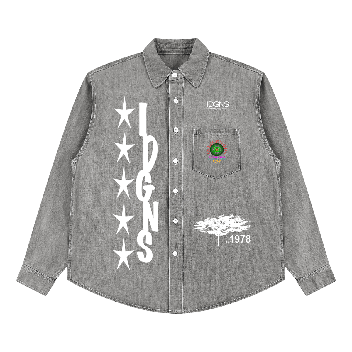IDGNS Vintage Wash Denim Shirt