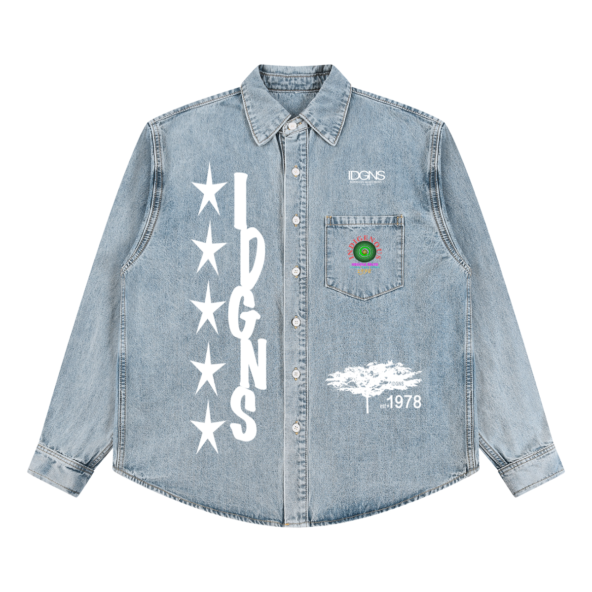 IDGNS Vintage Wash Denim Shirt