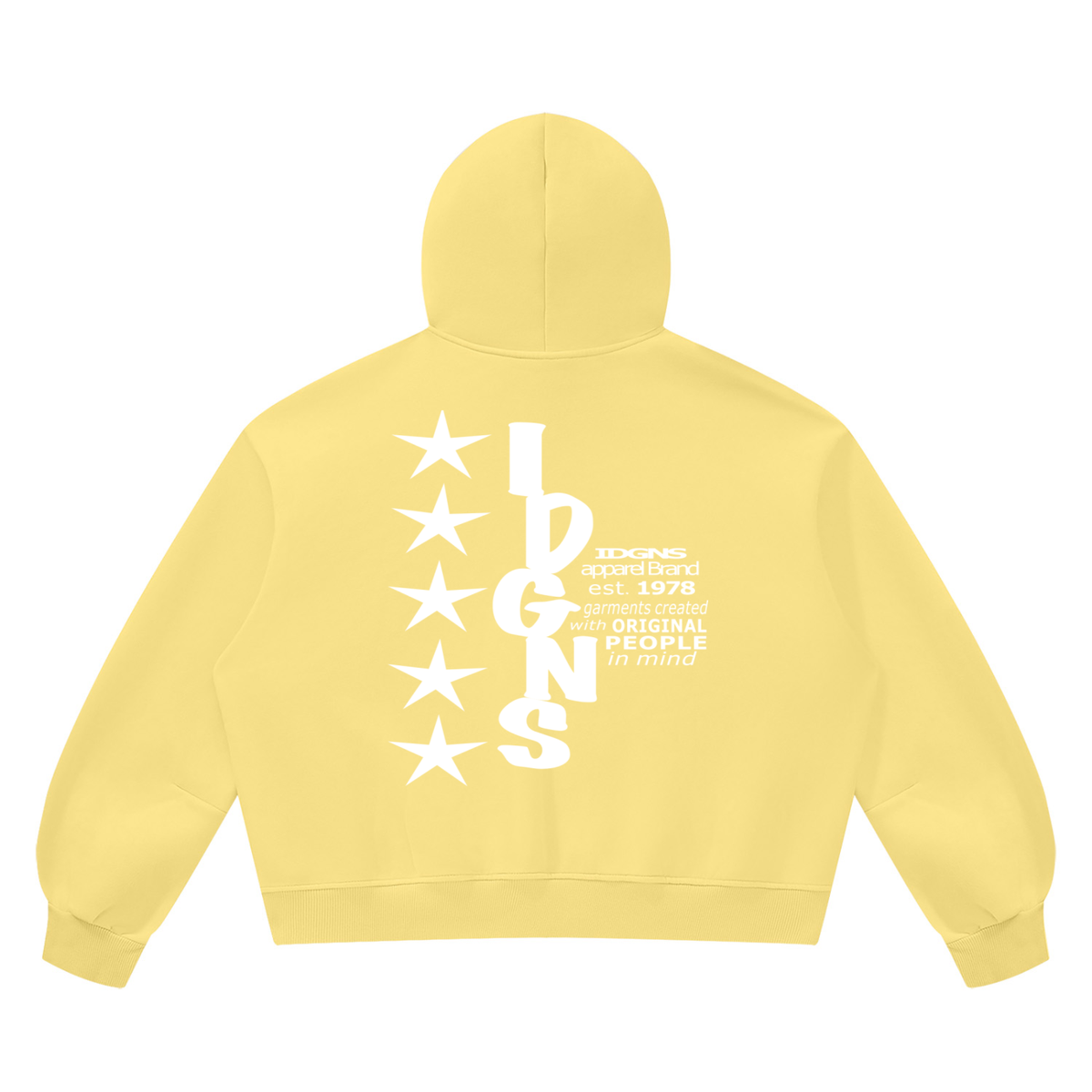 IDGNS Vintage Wash Boxy Fleece Hoodie