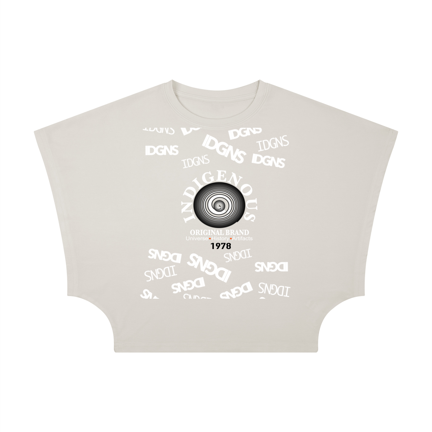 IDGNS Women's Cropped Dolman T-Shirt IDGNS