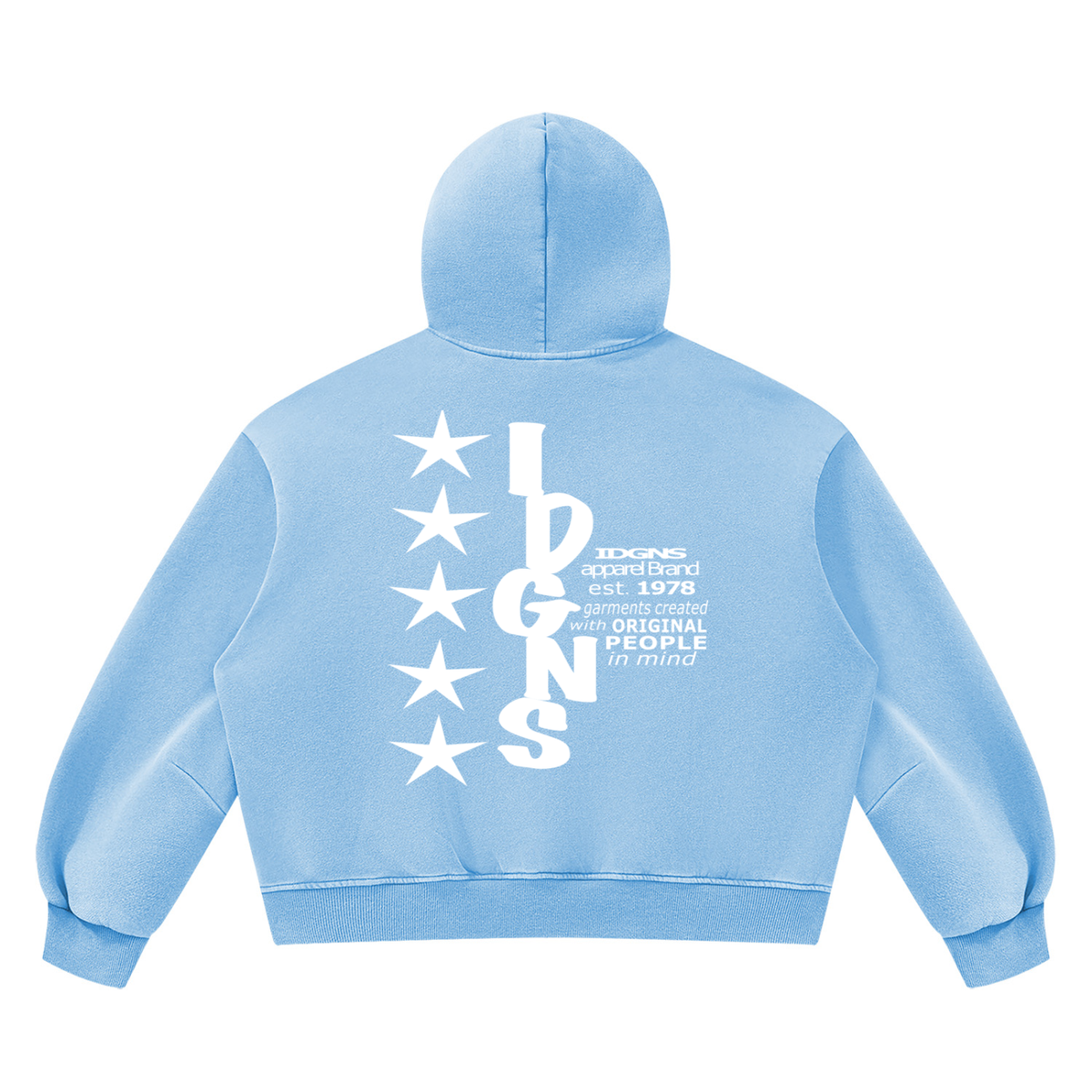 IDGNS Vintage Wash Boxy Fleece Hoodie