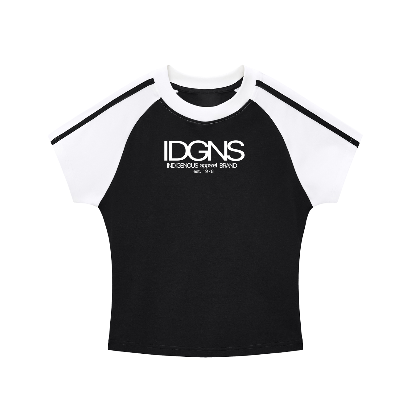 IDGNS Original Women  Bodycon Raglan  Sleeve T-Shirt IDGNS