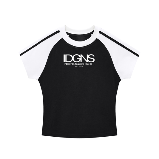 IDGNS Original Women  Bodycon Raglan  Sleeve T-Shirt IDGNS