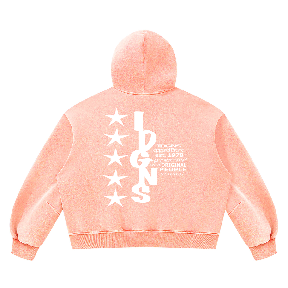 IDGNS Vintage Wash Boxy Fleece Hoodie