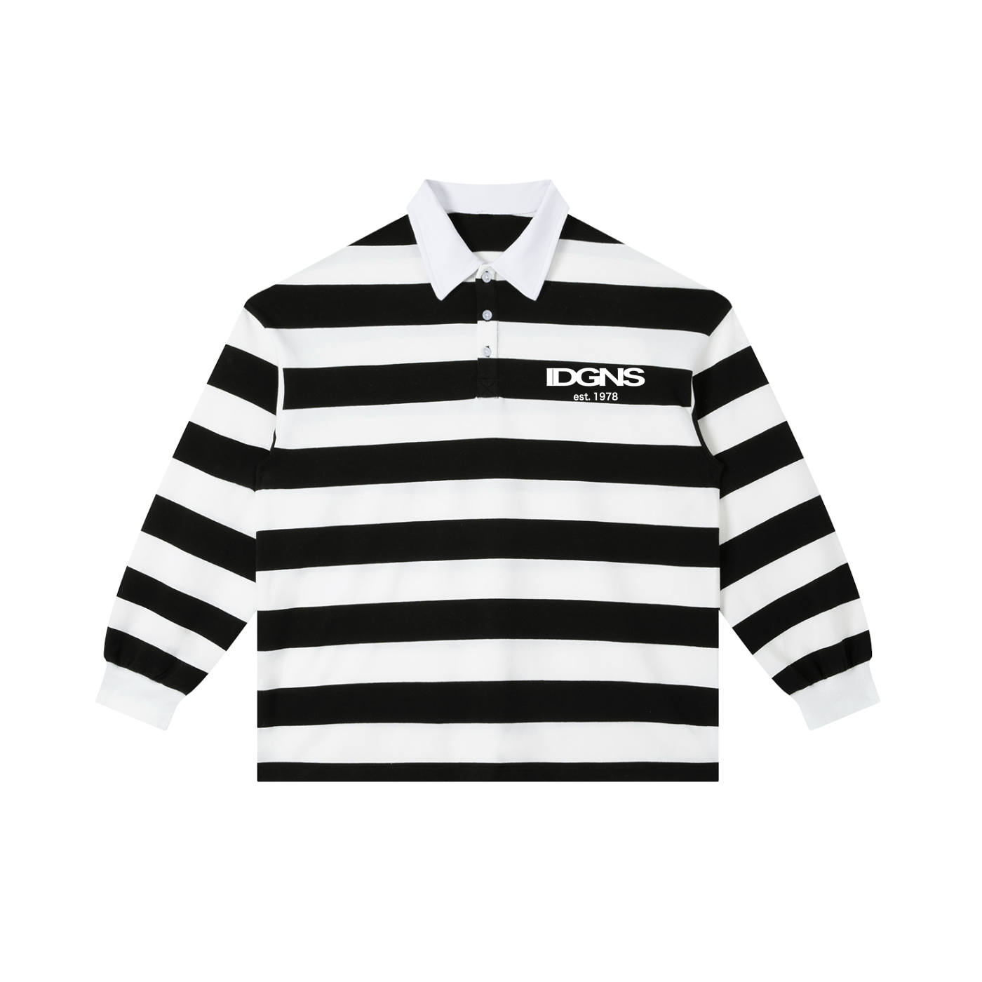 IDGNS Polo Color Block Stripe Polo Shirt IDGNS