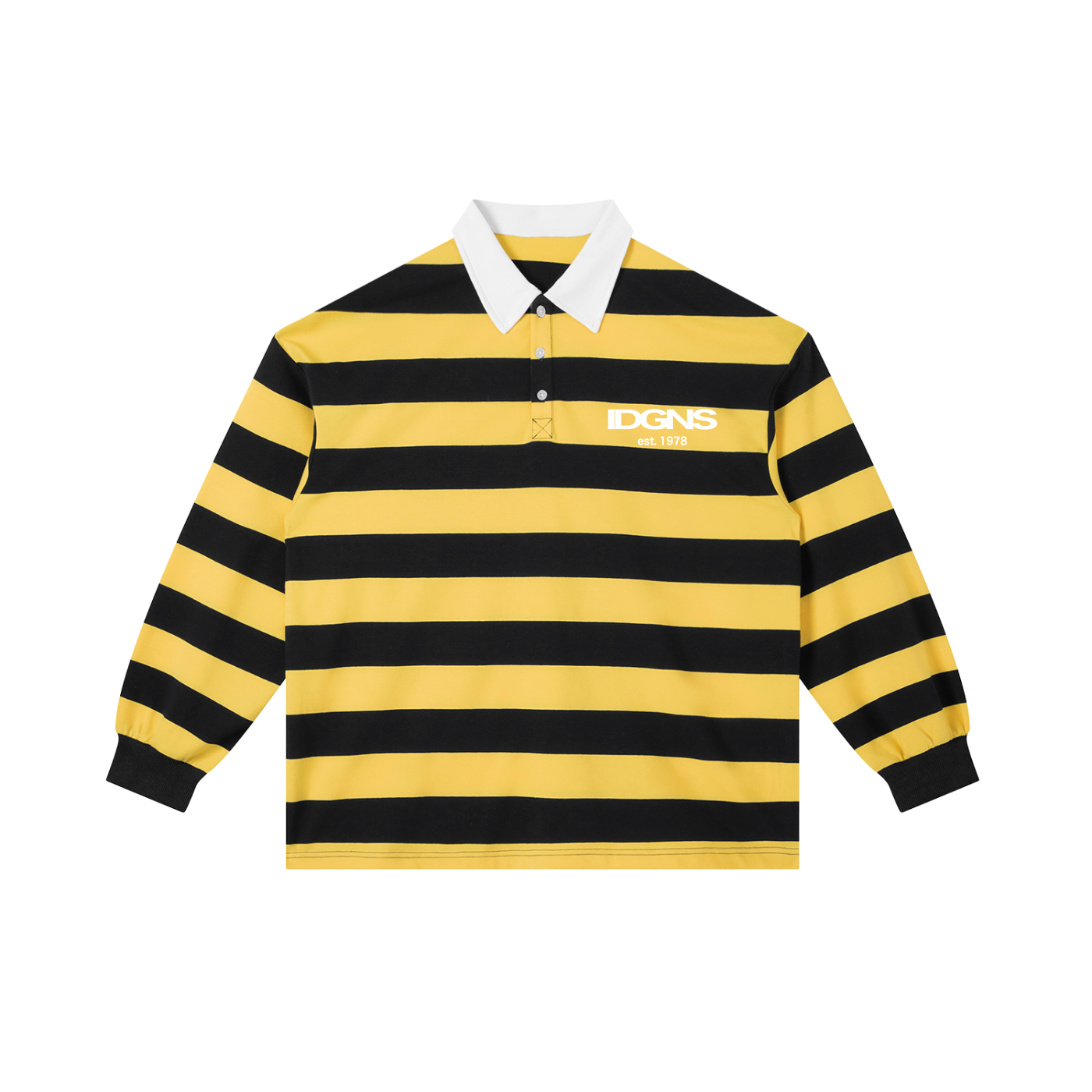 IDGNS Polo Color Block Stripe Polo Shirt IDGNS