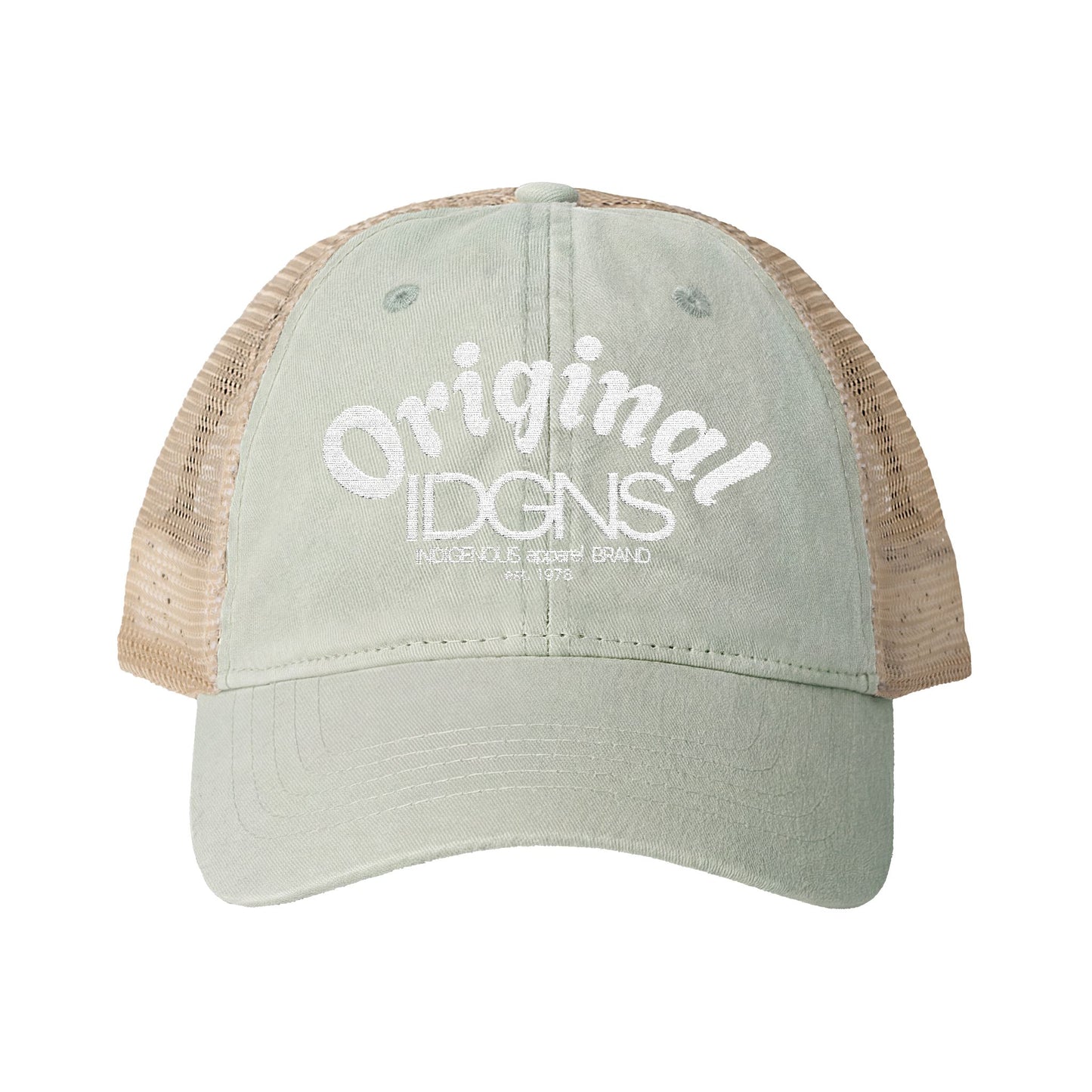 IDGNS Women's Embroided Washed Mesh-Back Cap