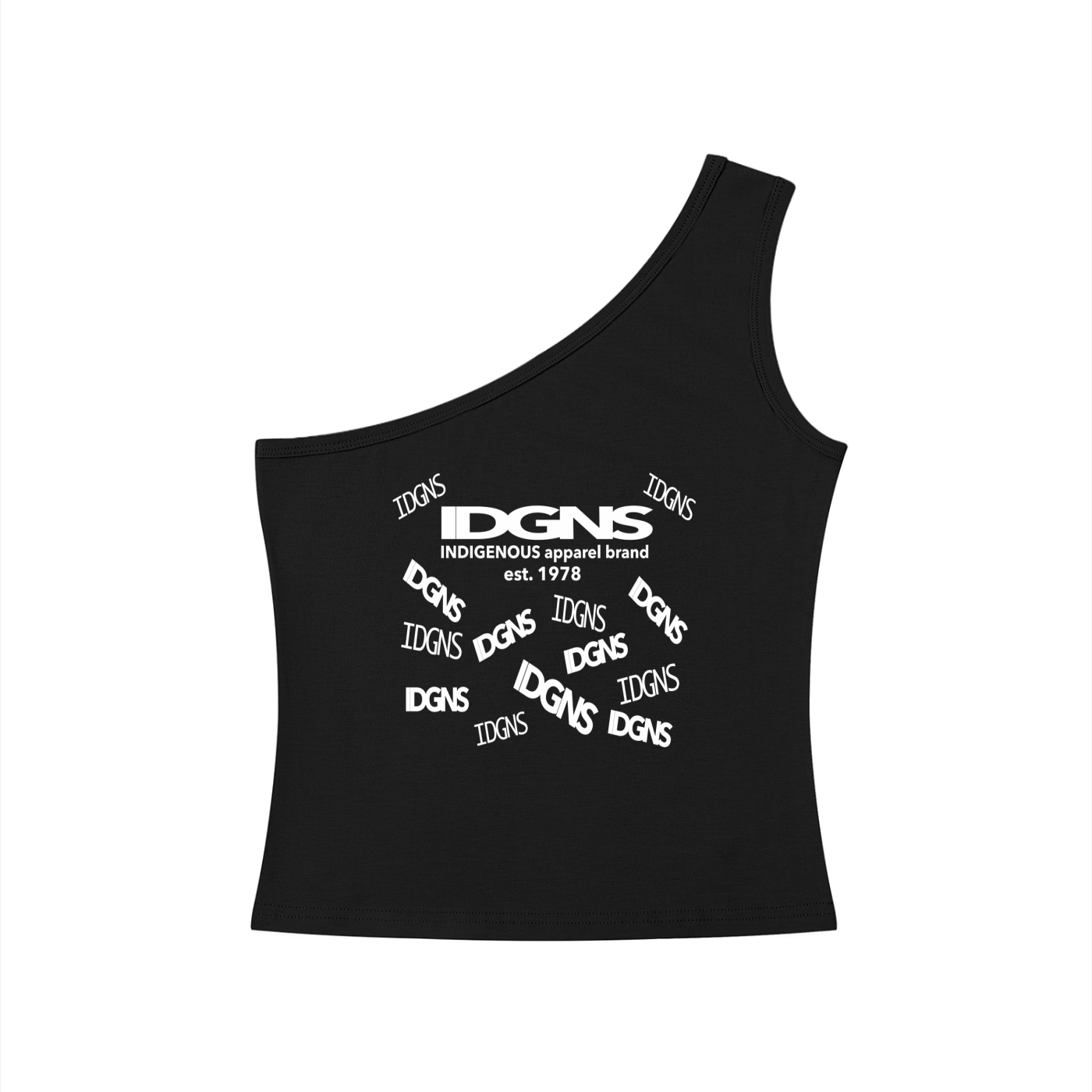 IDGNS Original Woman 2026 Women's One-Shoulder Crop T-Shirt ODMPOD