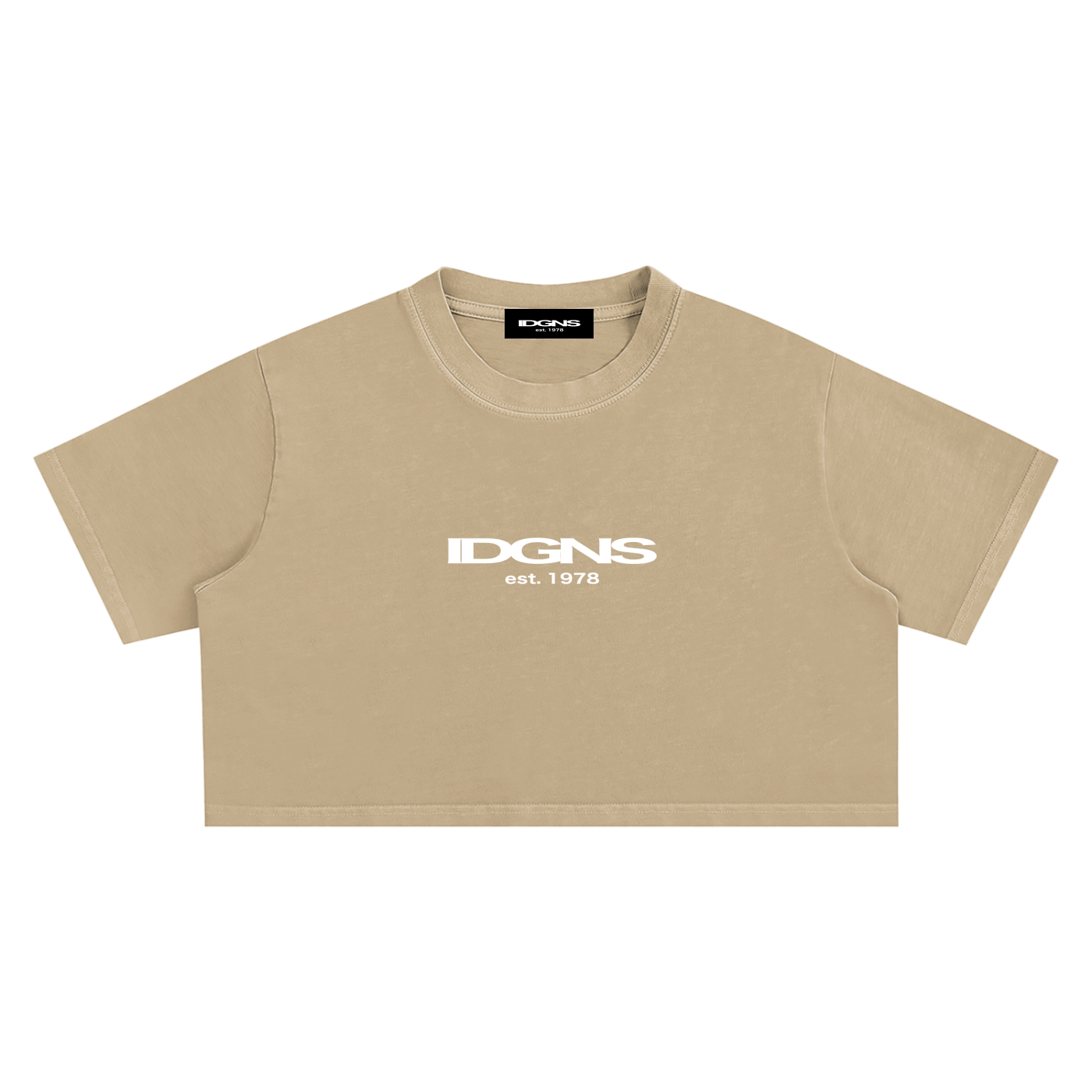IDGNS WOMEN'S Snow Washed Crop Top IDGNS