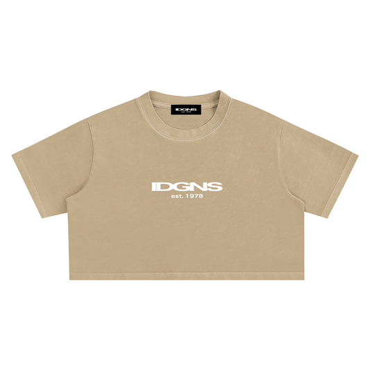 IDGNS WOMEN'S Snow Washed Crop Top IDGNS