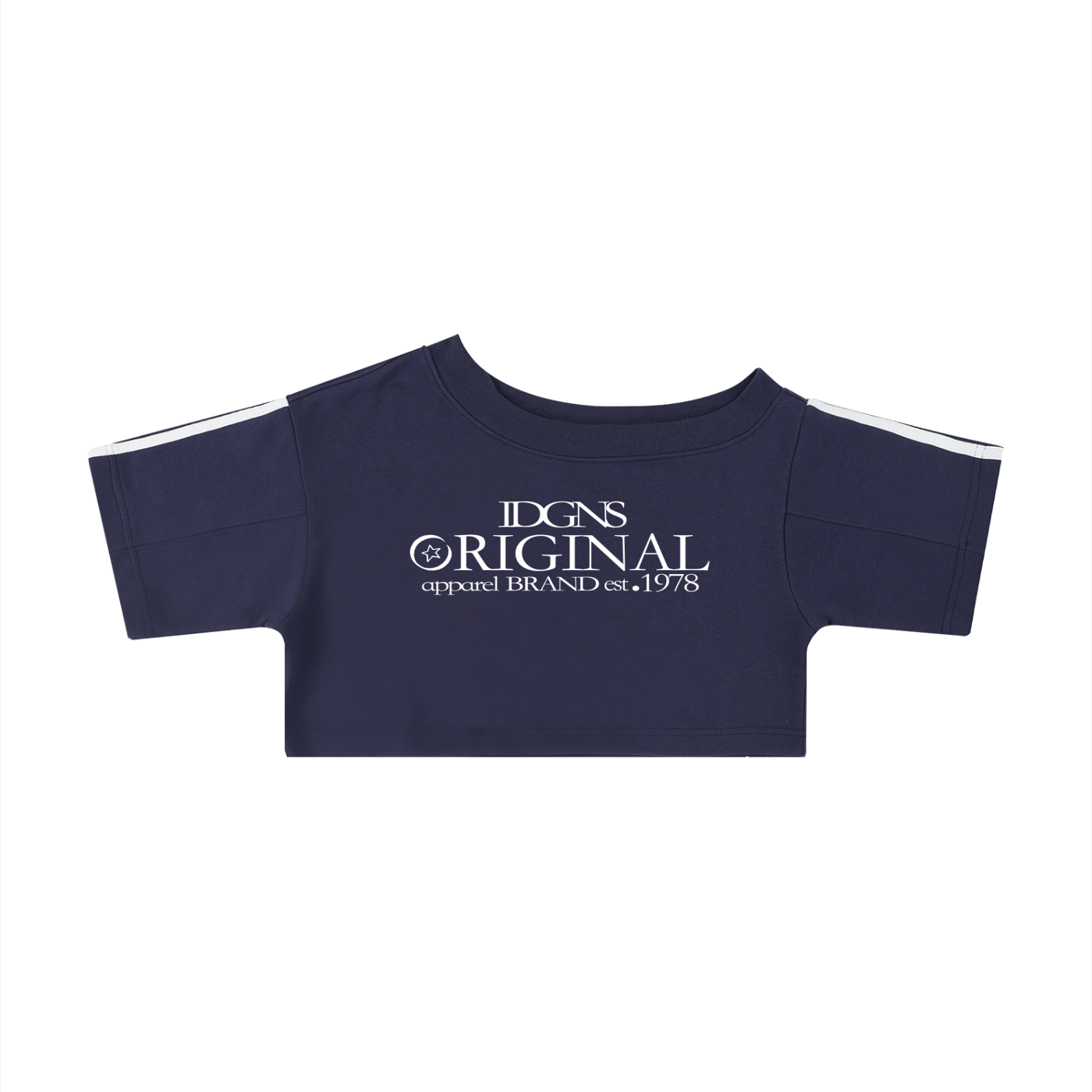 IDGNS ORIGINAL Women's Off-the-Shoulder Crop T-Shirt ODMPOD