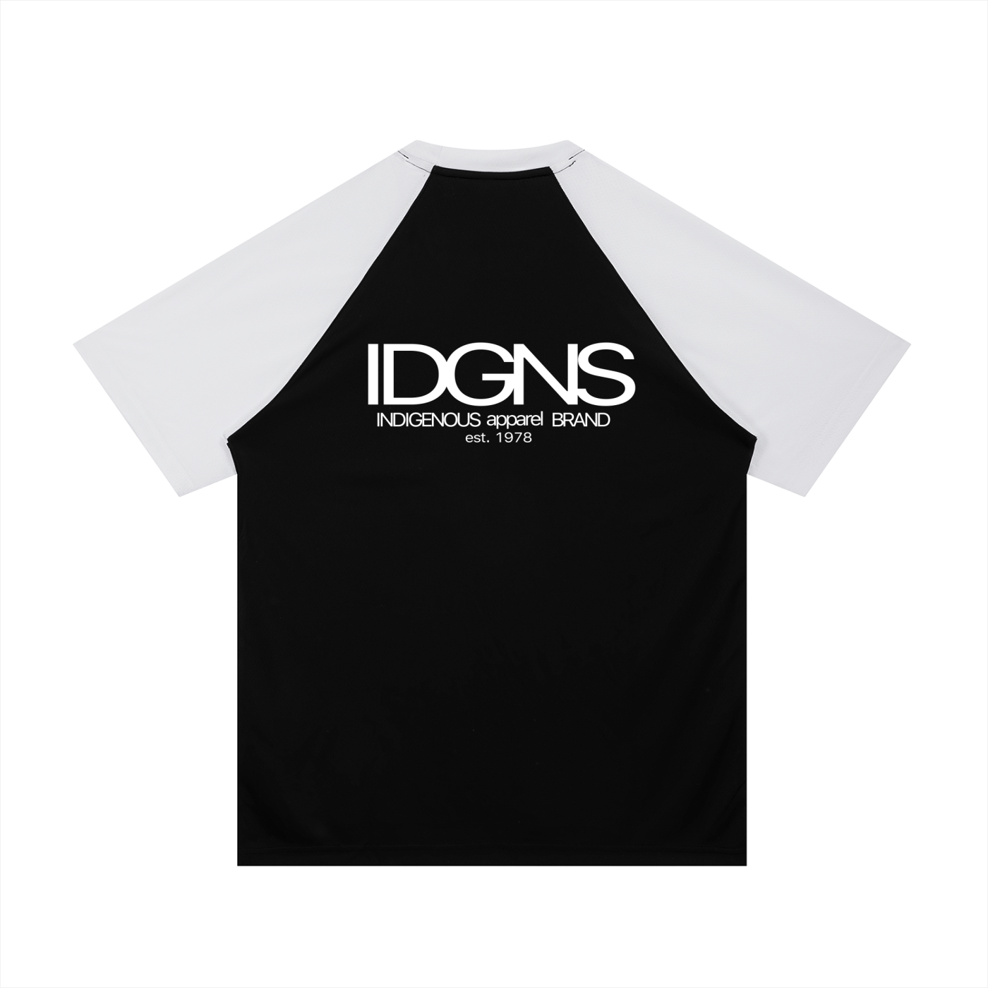 IDGNS C' MON NO WORRY Contrast Raglan Sleeve Mesh T-Shirt IDGNS