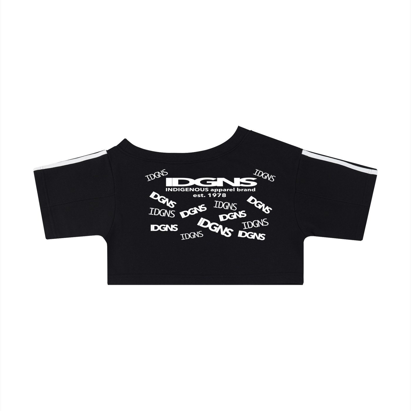 IDGNS ORIGINAL Women's Off-the-Shoulder Crop T-Shirt ODMPOD