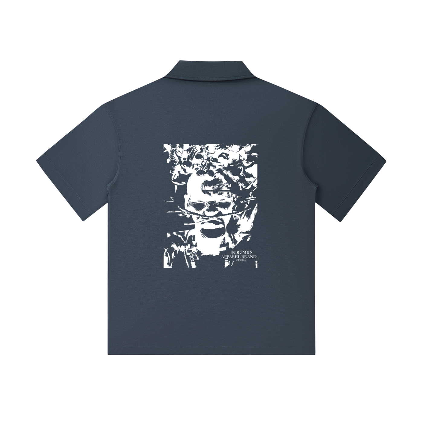 IDGNS INDIGENOUS MAN Drop Shoulder Short-Sleeve Polo IDGNS