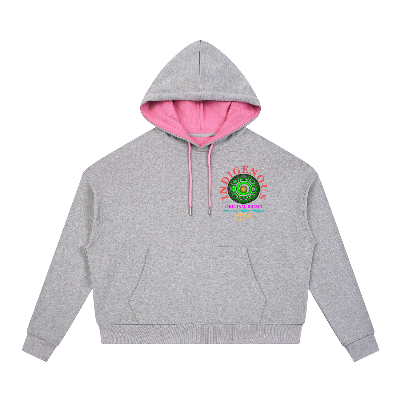 IDGNS For the People Contrast Drawstring Hoodie IDGNS