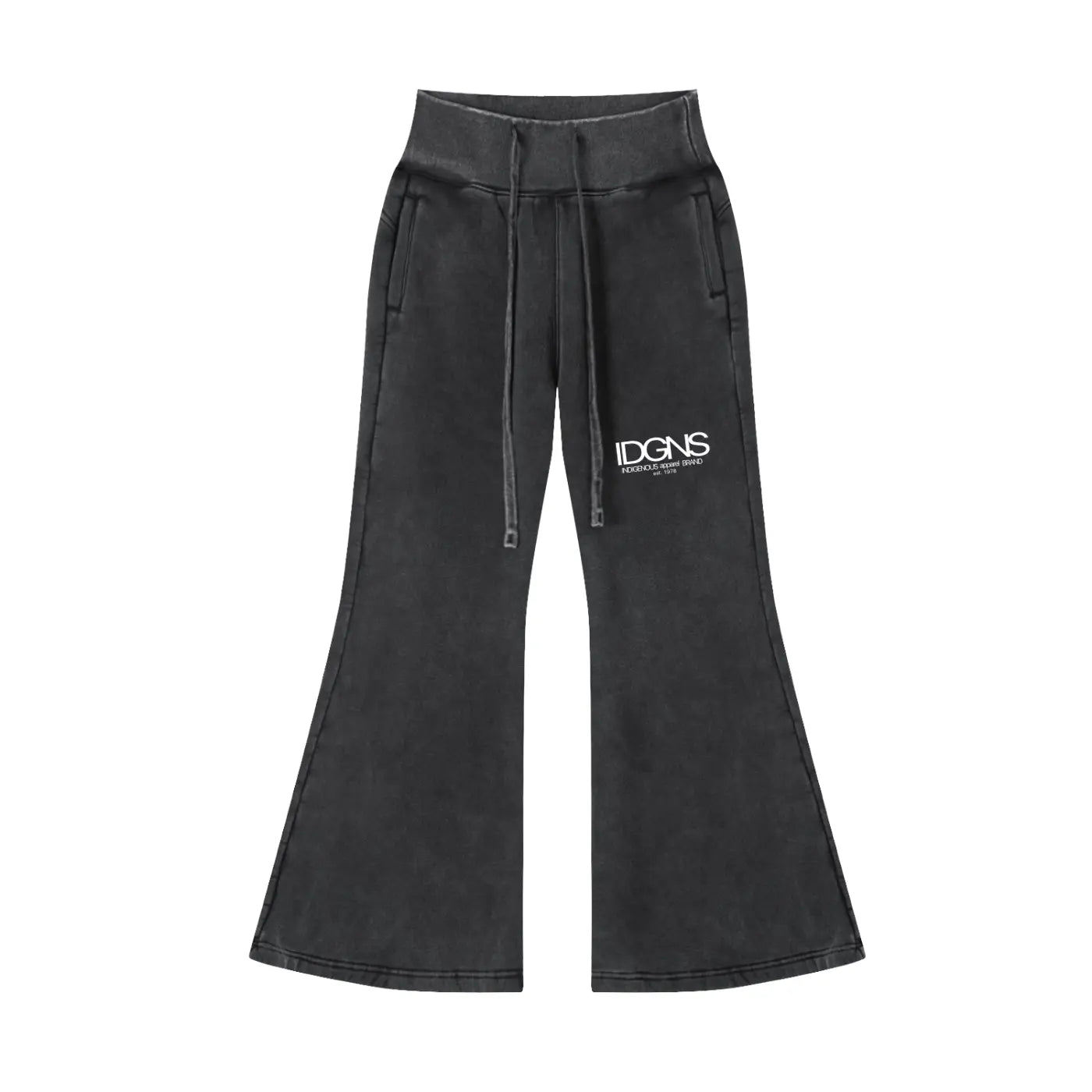 Vintage WOMEN'S Washed Flared Fleece Pants IDGNS
