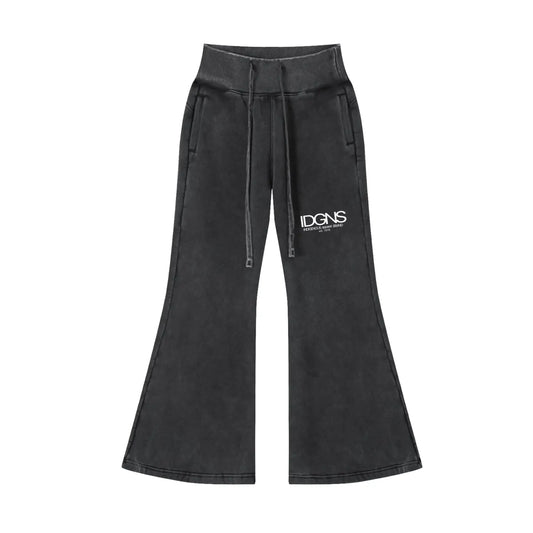 Vintage WOMEN'S Washed Flared Fleece Pants IDGNS