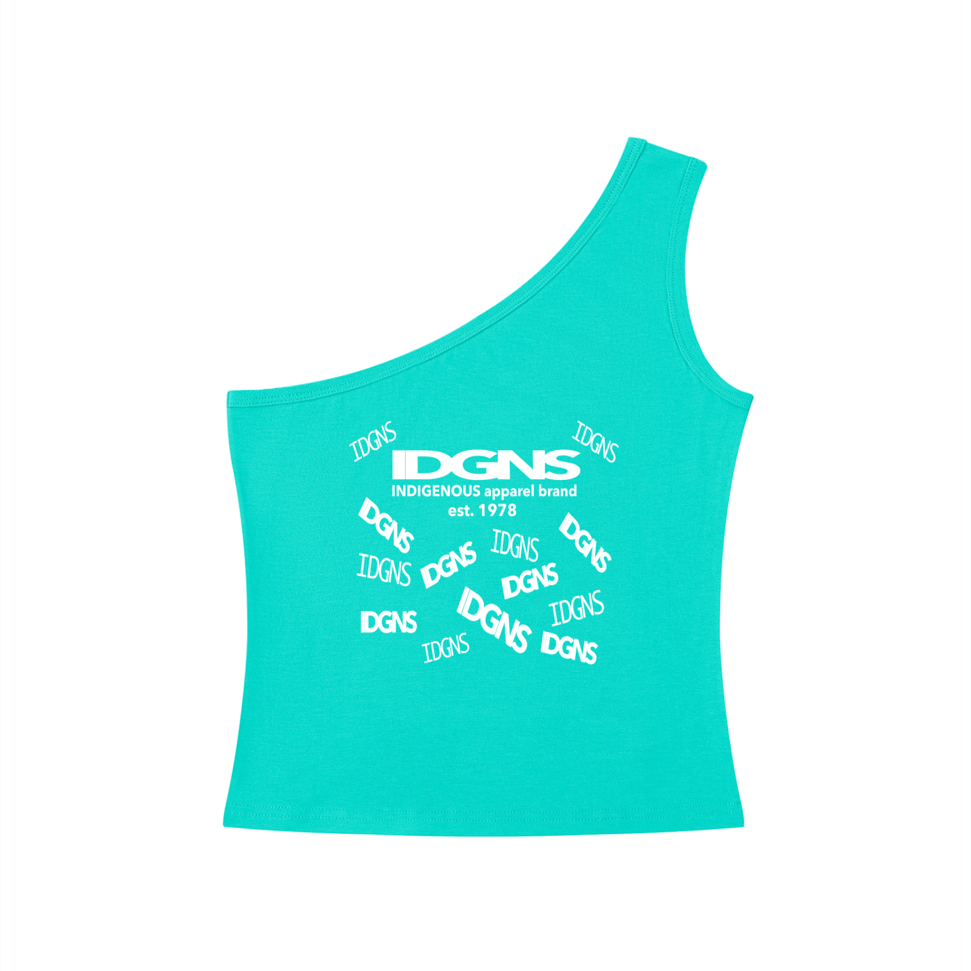 IDGNS Original Woman 2026 Women's One-Shoulder Crop T-Shirt ODMPOD