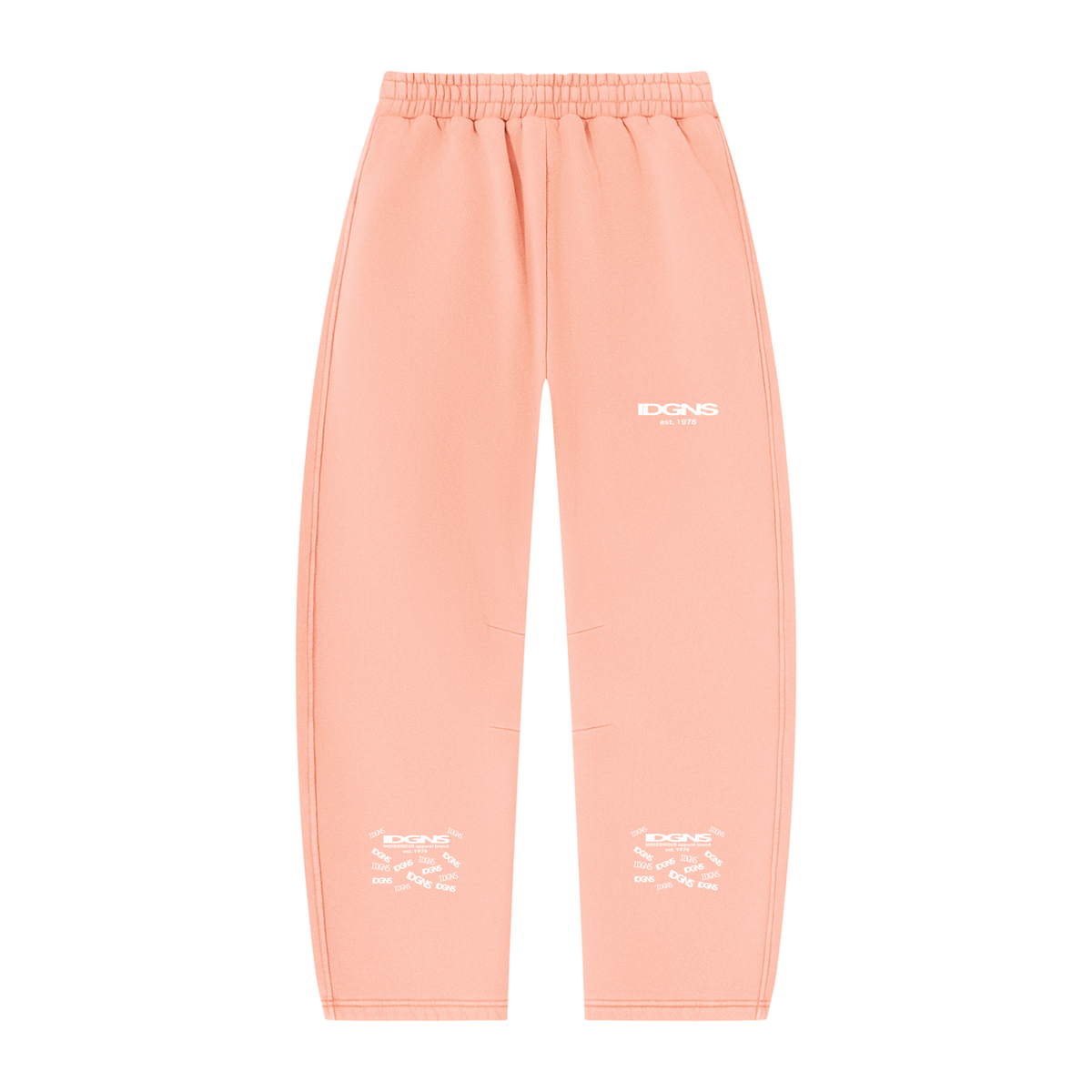 IDGNS Vintage Wash Barrel Leg Fleece Sweatpants