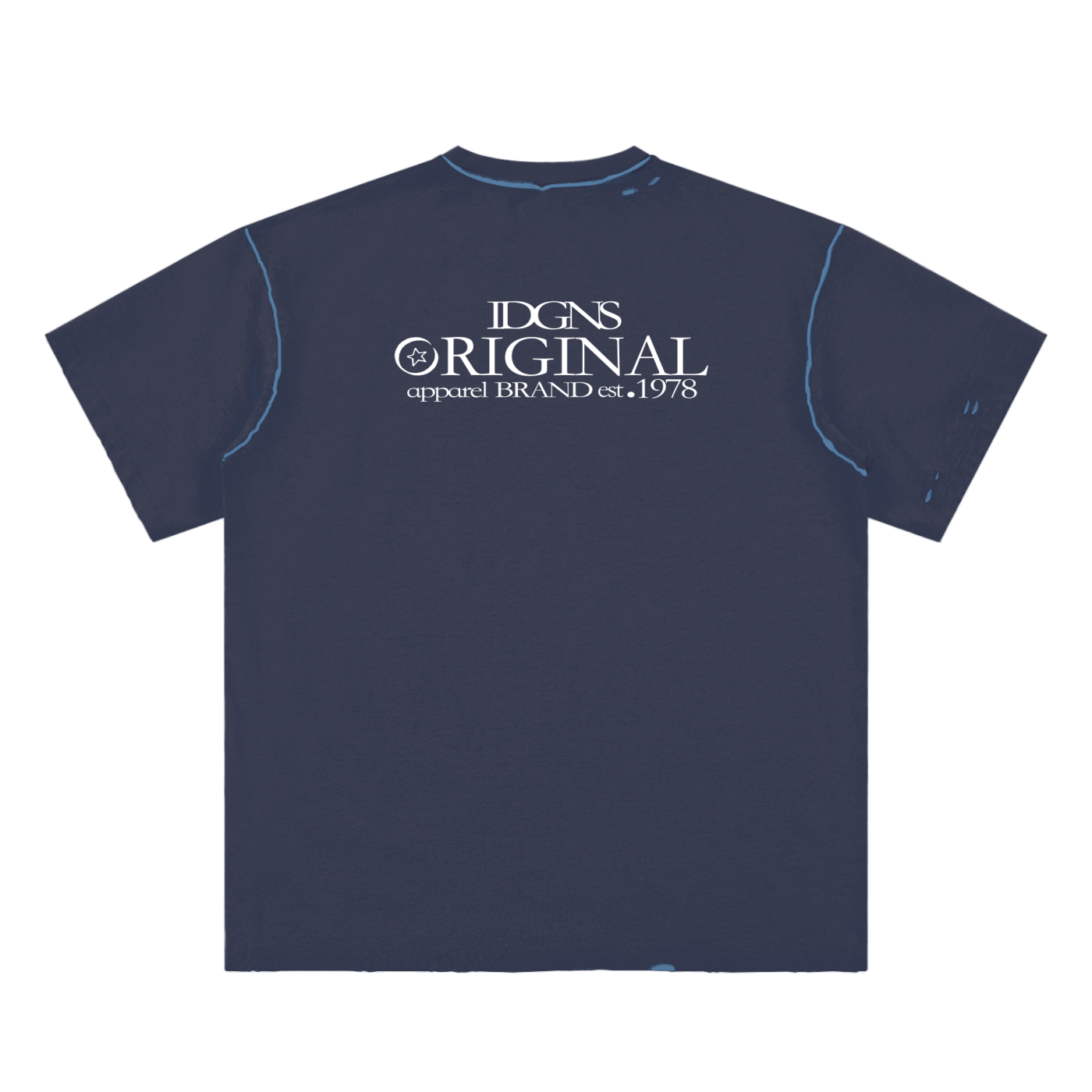 IDGNS 2026 INDIGENOUS WORLD Graphic Hand-frayed Reversible T-shirt IDGNS