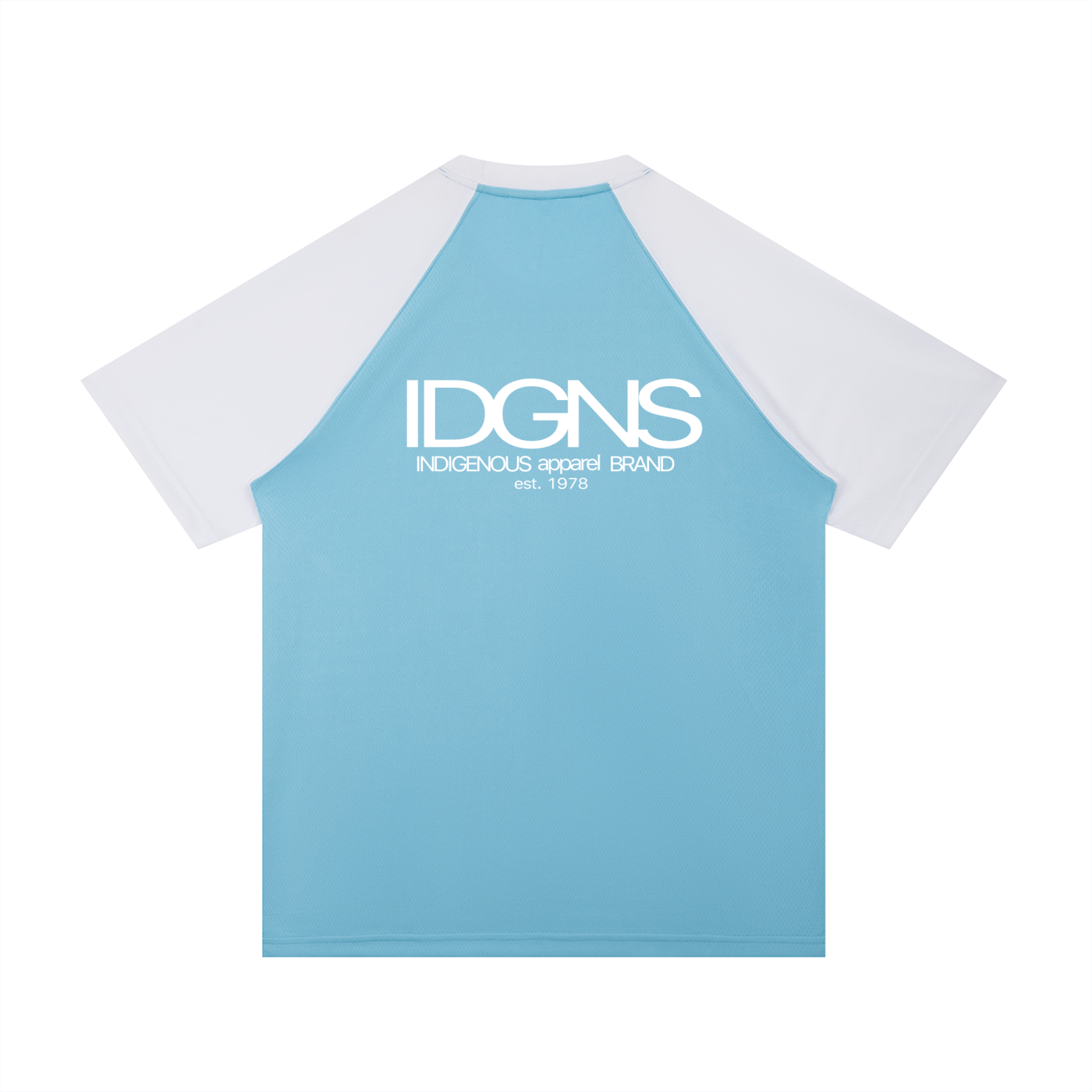 IDGNS C' MON NO WORRY Contrast Raglan Sleeve Mesh T-Shirt IDGNS