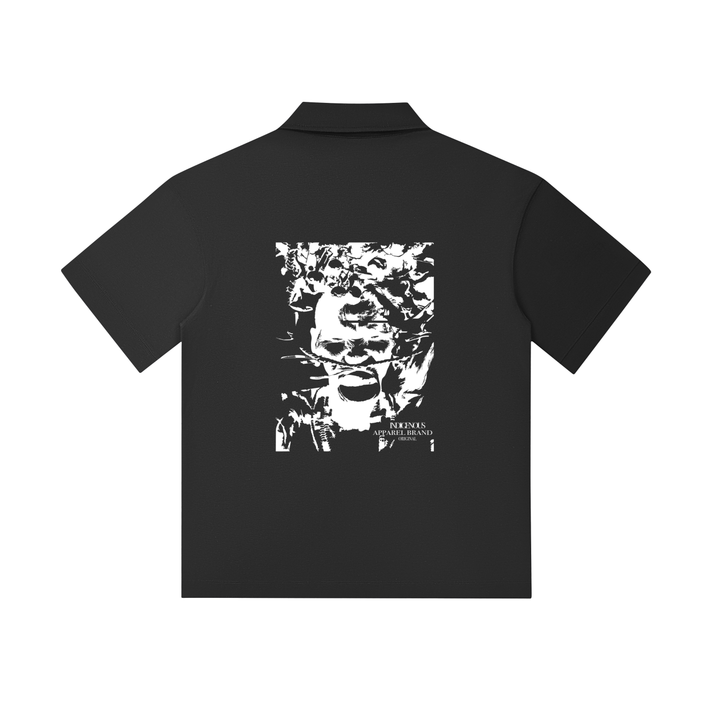 IDGNS INDIGENOUS MAN Drop Shoulder Short-Sleeve Polo IDGNS