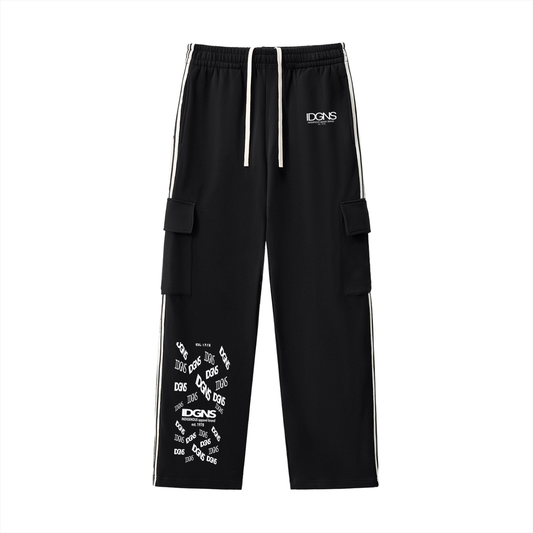 IDGNS Unisex Side Stripe Straight-Leg Pants IDGNS