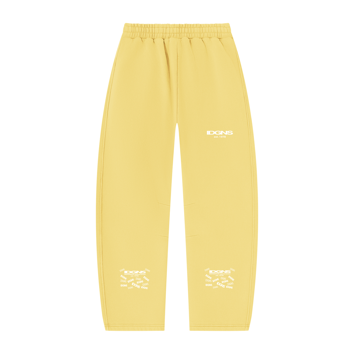 IDGNS Vintage Wash Barrel Leg Fleece Sweatpants