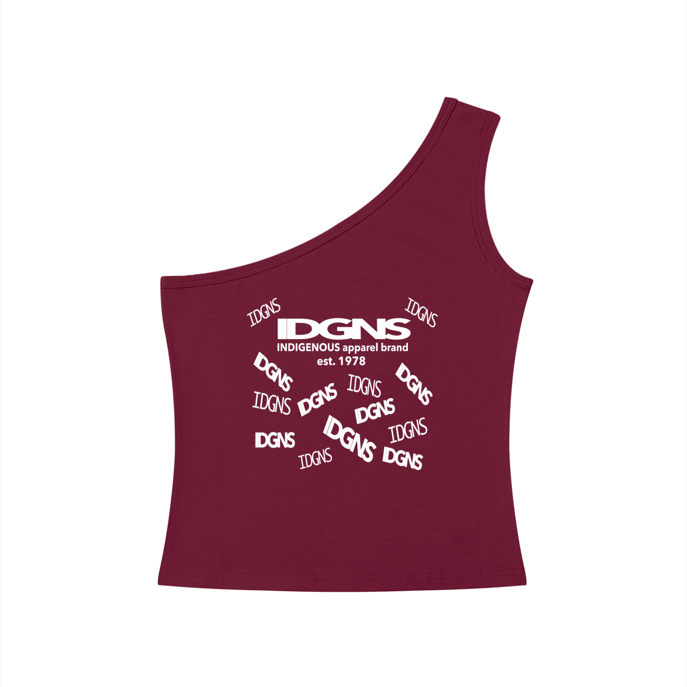 IDGNS Original Woman 2026 Women's One-Shoulder Crop T-Shirt ODMPOD