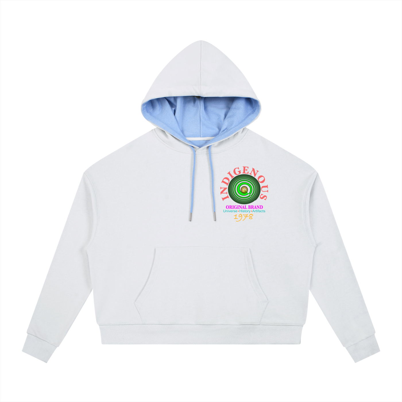 IDGNS For the People Contrast Drawstring Hoodie IDGNS